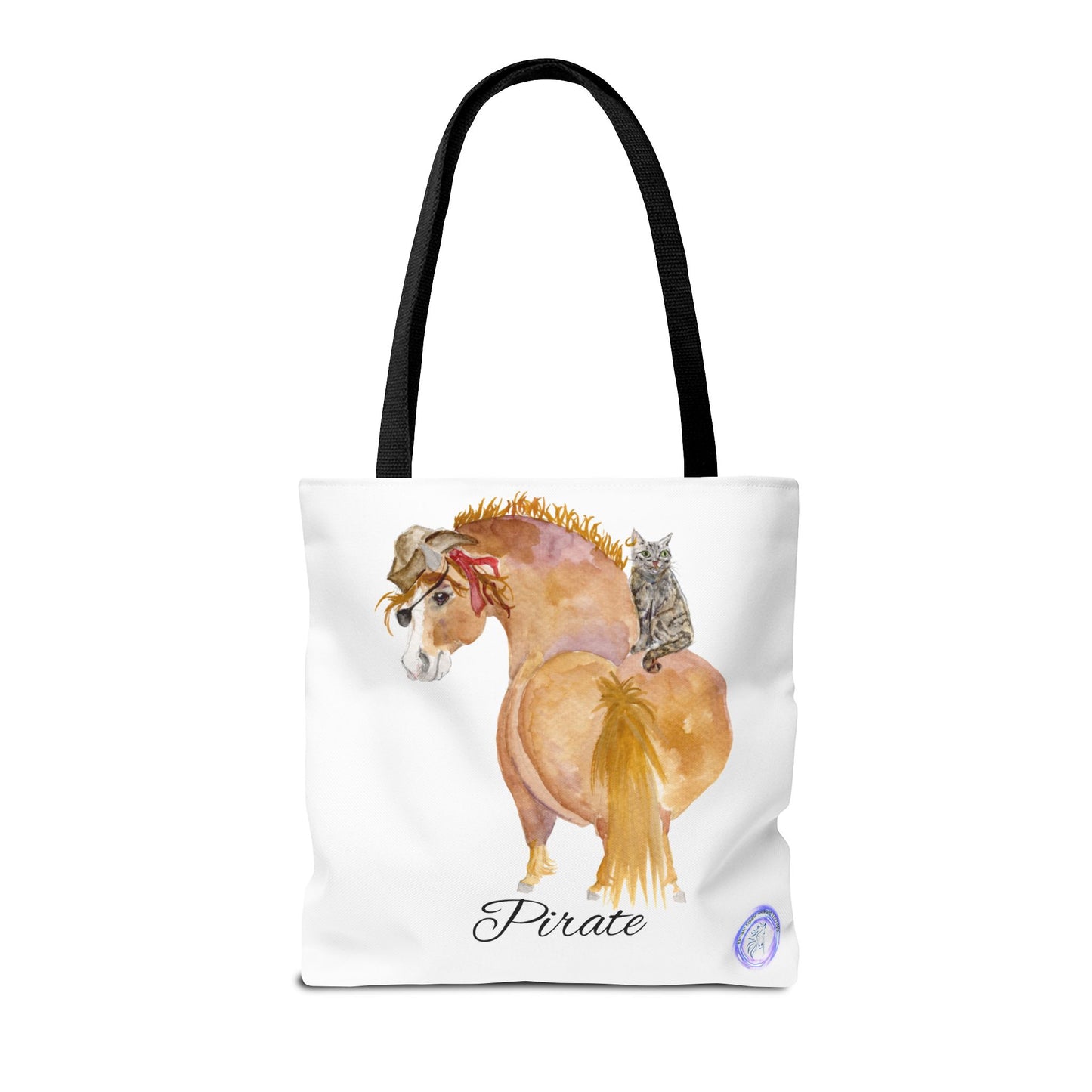 Adorable little Pirate Tote Bag - Whimsical Equestrian Design