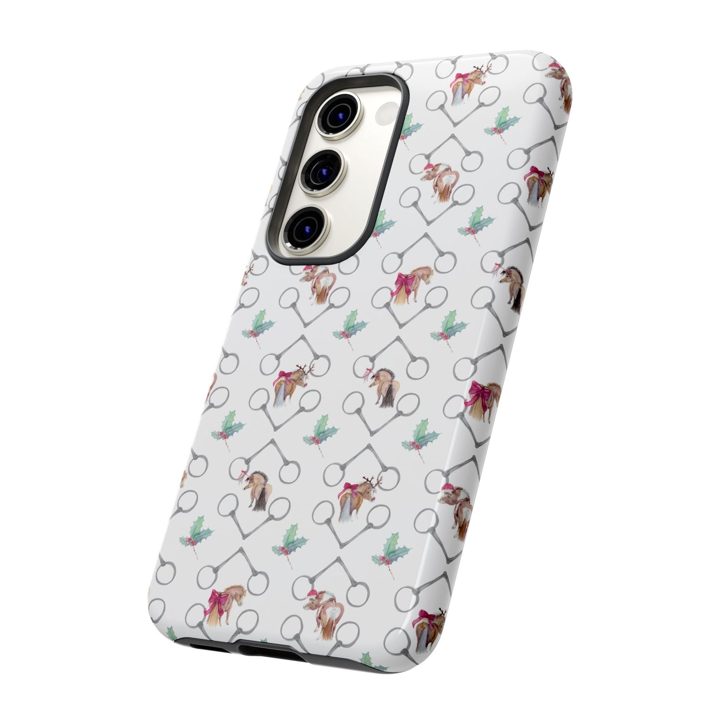 Adorable Ponies and holly Tough Phone Cases