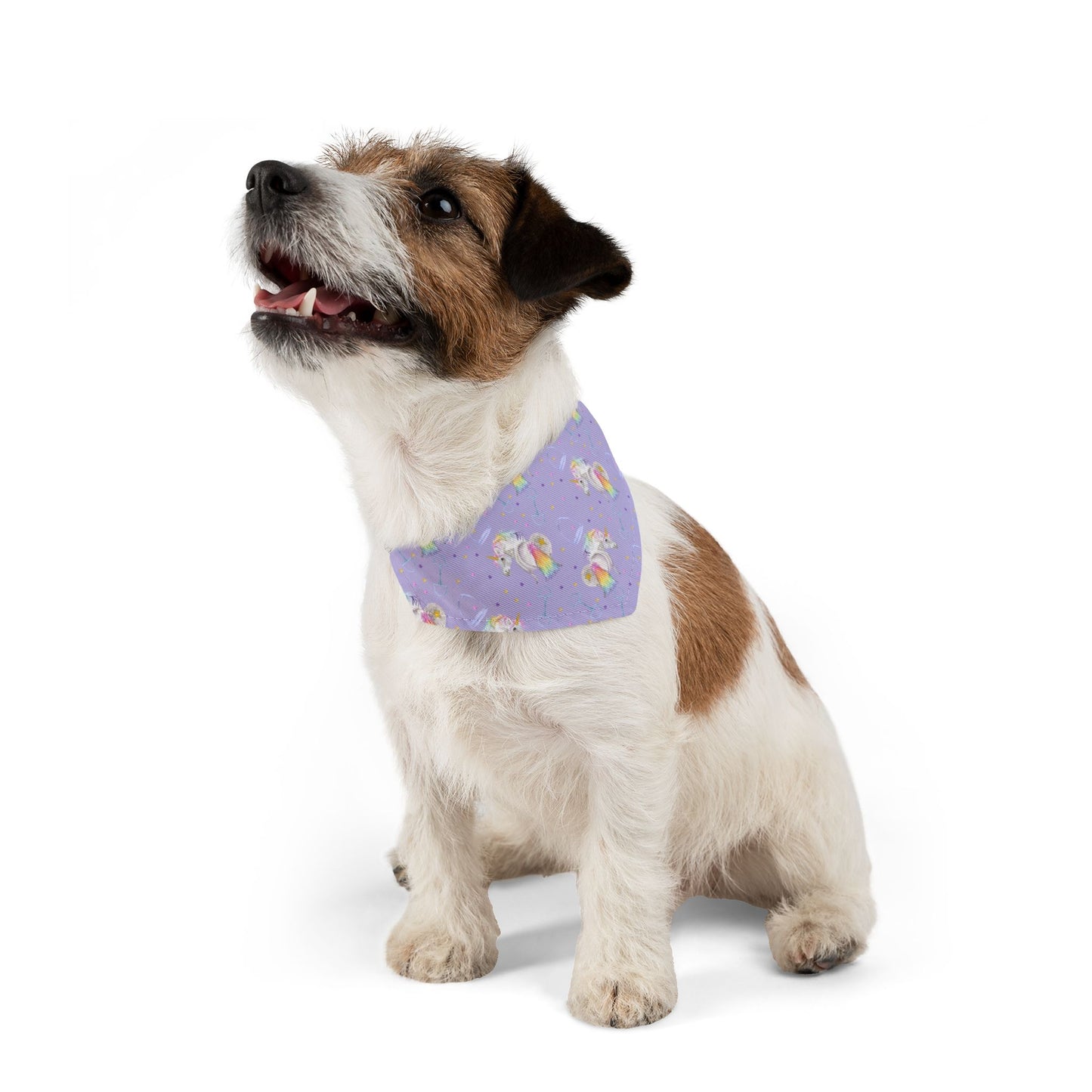 Adorable pony Unicorn print Pet Bandana Collar