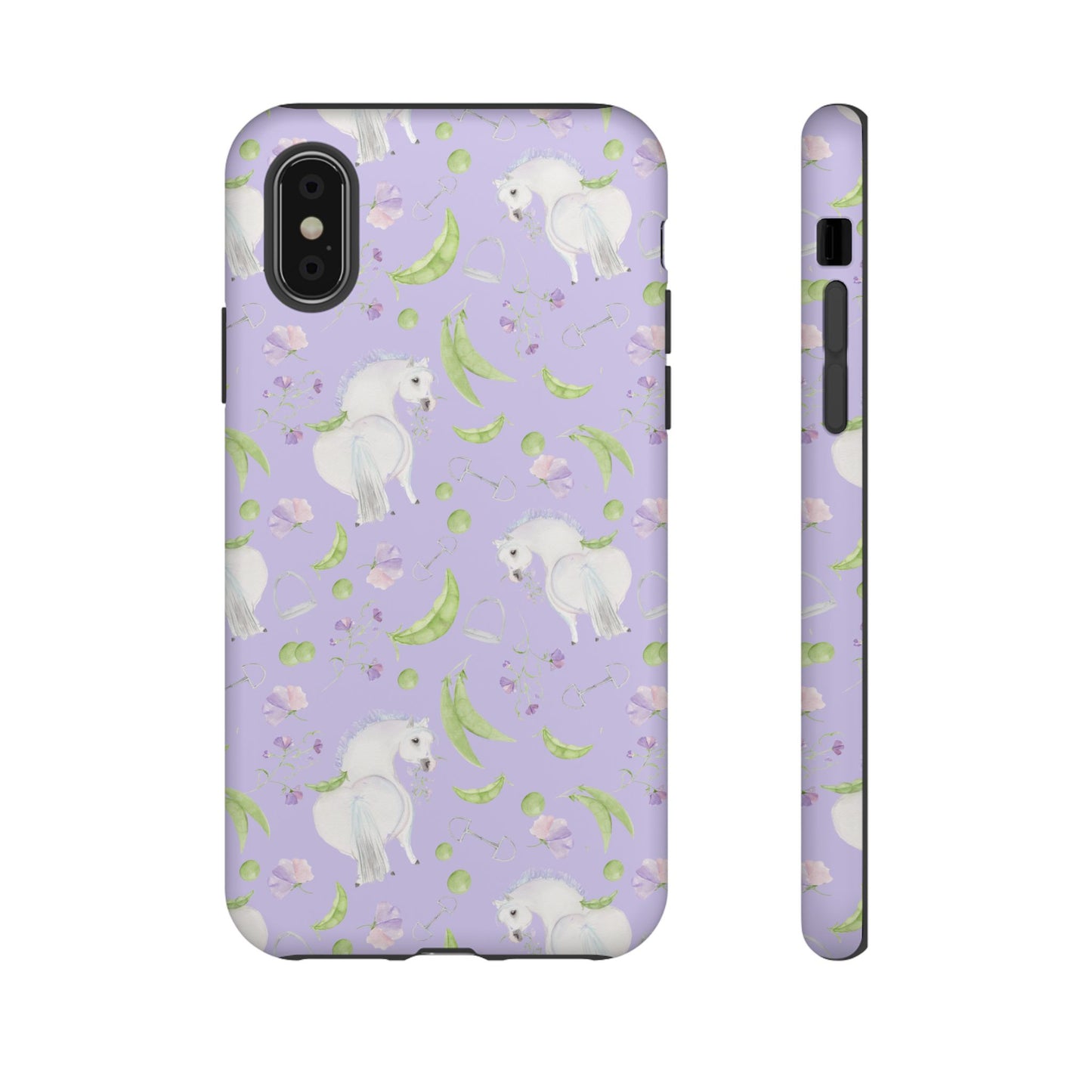 Adorable Pea Pod Lavendar   Tough Phone Cases