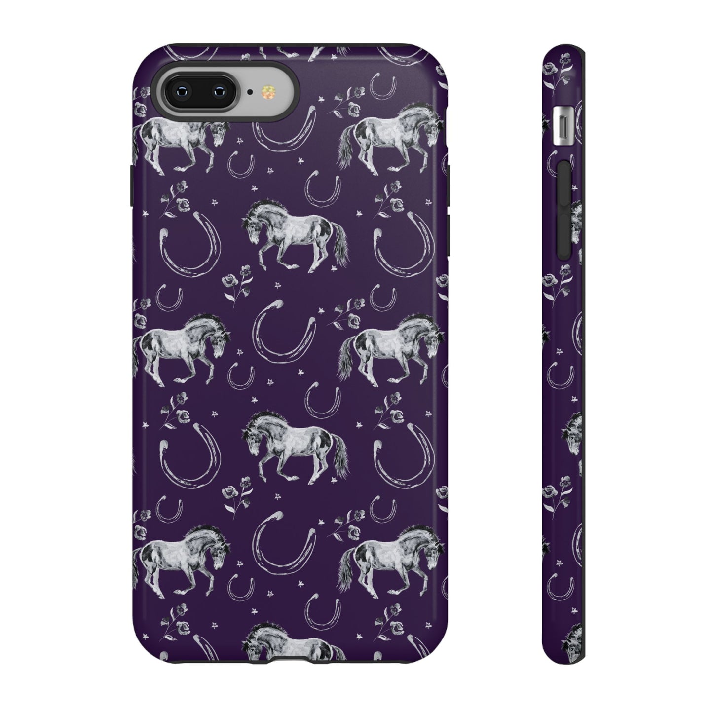 Lucky Mustang in Dark Purple Tough Phone Case