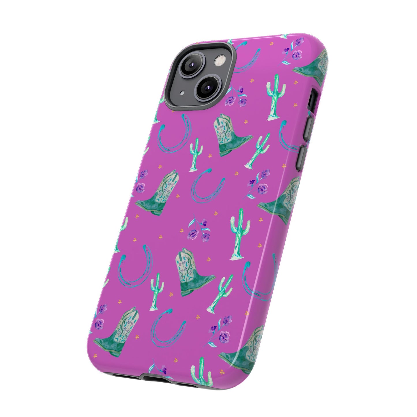 Lucky Boots in Pink Tough Phone Case