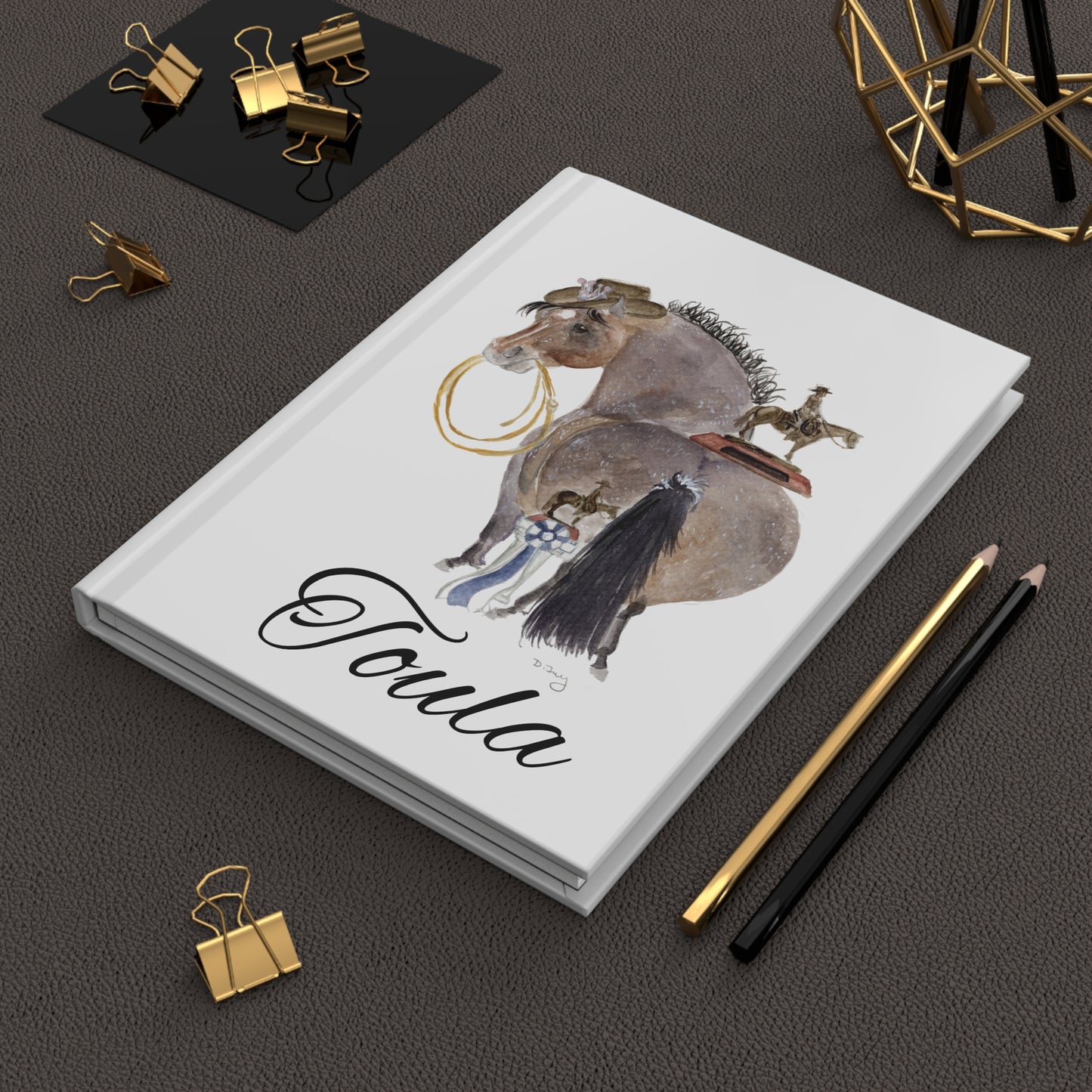 Hardcover Journal Matte -Adorable little Toula