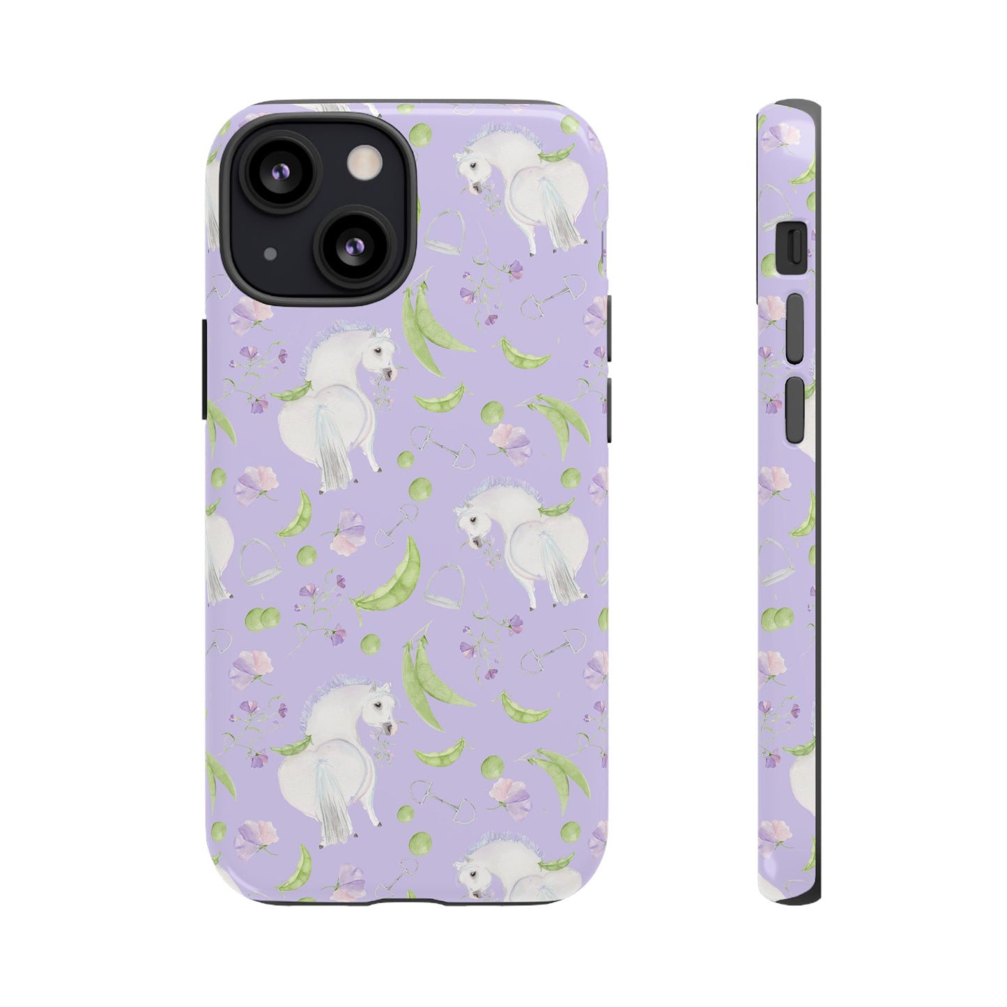 Adorable Pea Pod Lavendar   Tough Phone Cases