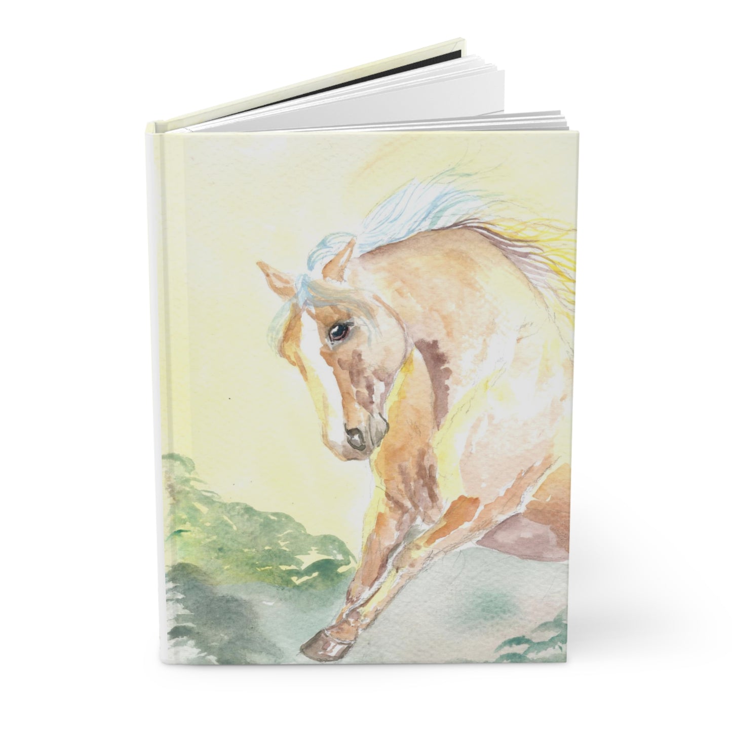 Sun Splash - Haflinger Horse watercolor-  Journal