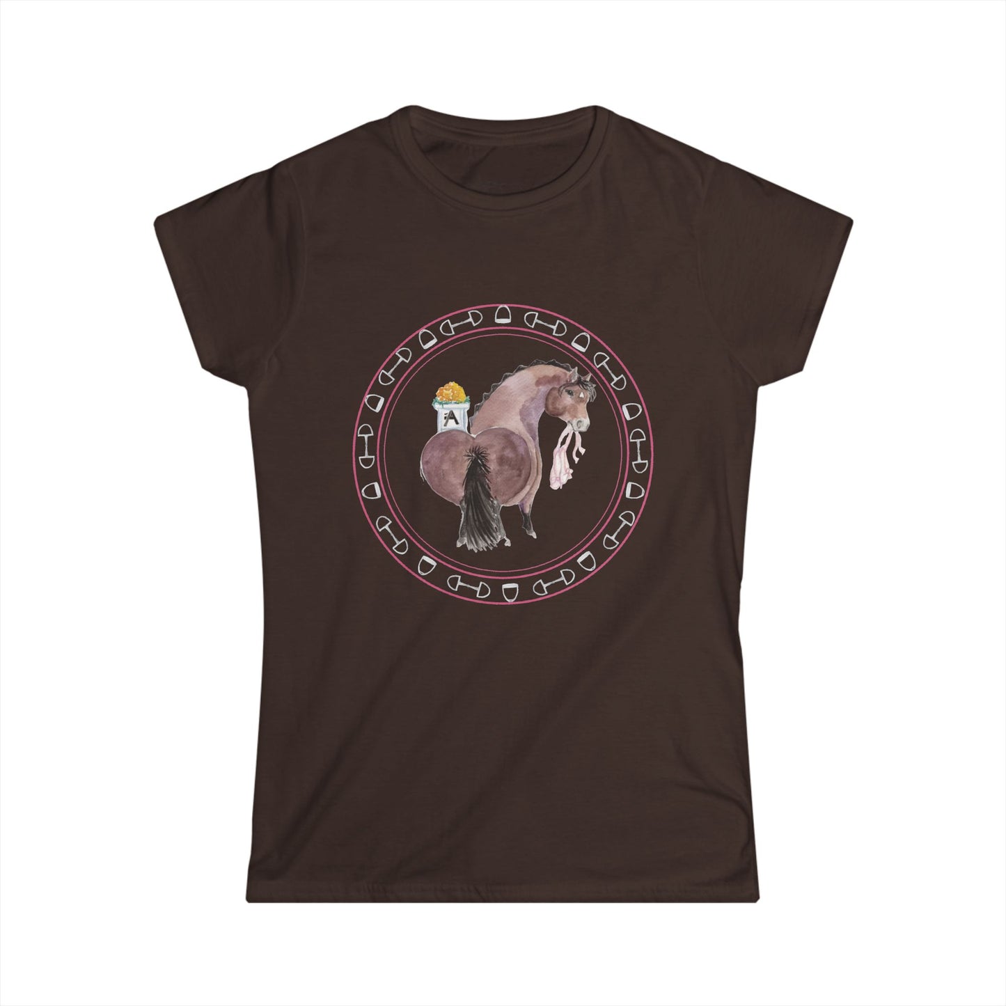 Women's Softstyle Tee-  Adorable Dressage