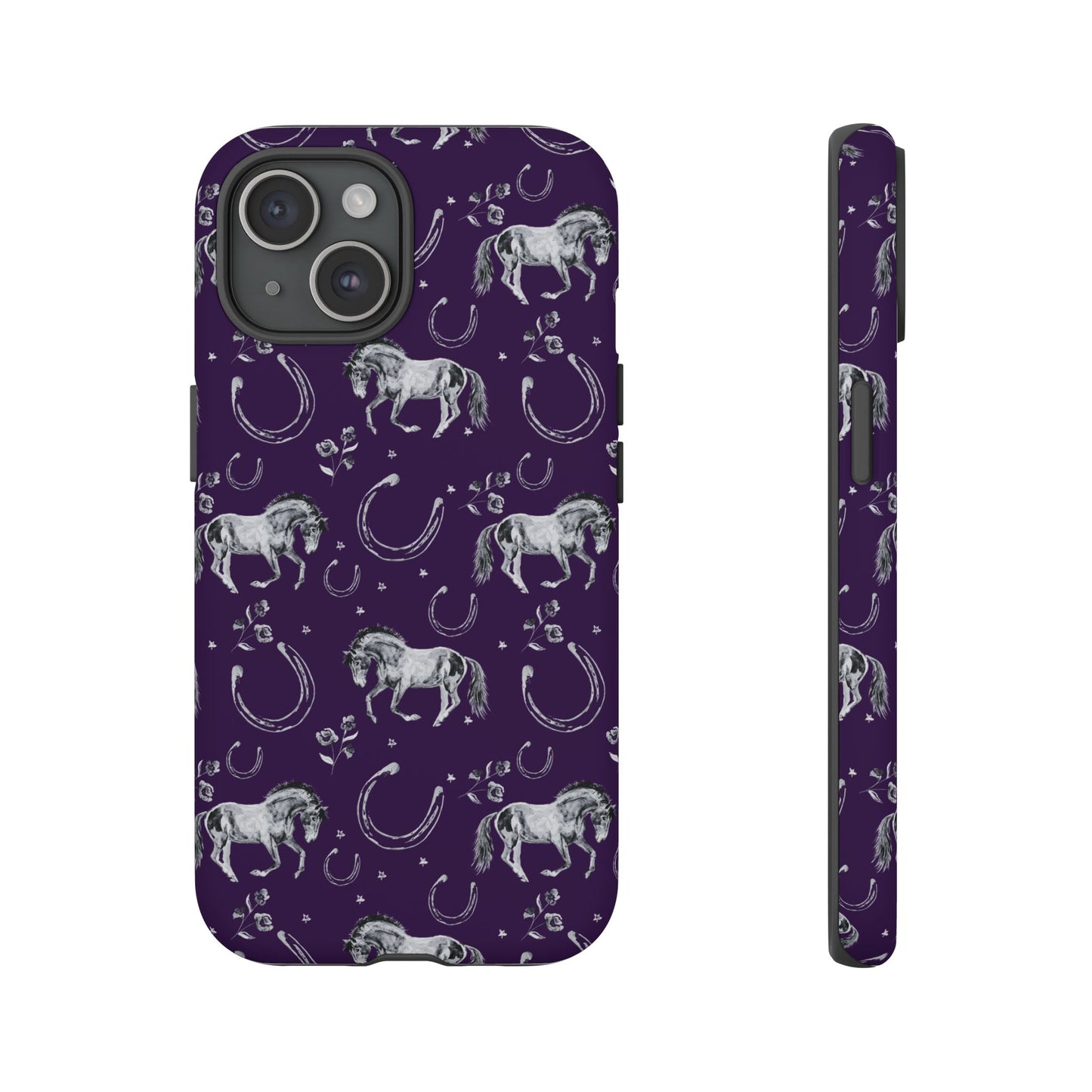 Lucky Mustang in Dark Purple Tough Phone Case