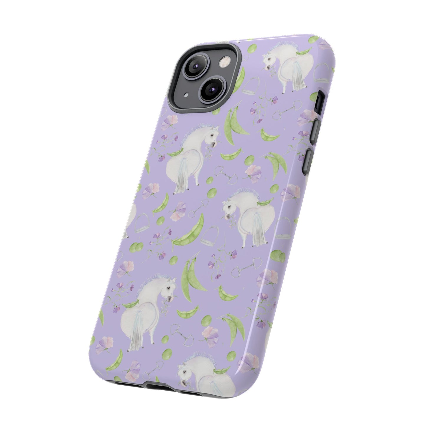 Adorable Pea Pod Lavendar   Tough Phone Cases