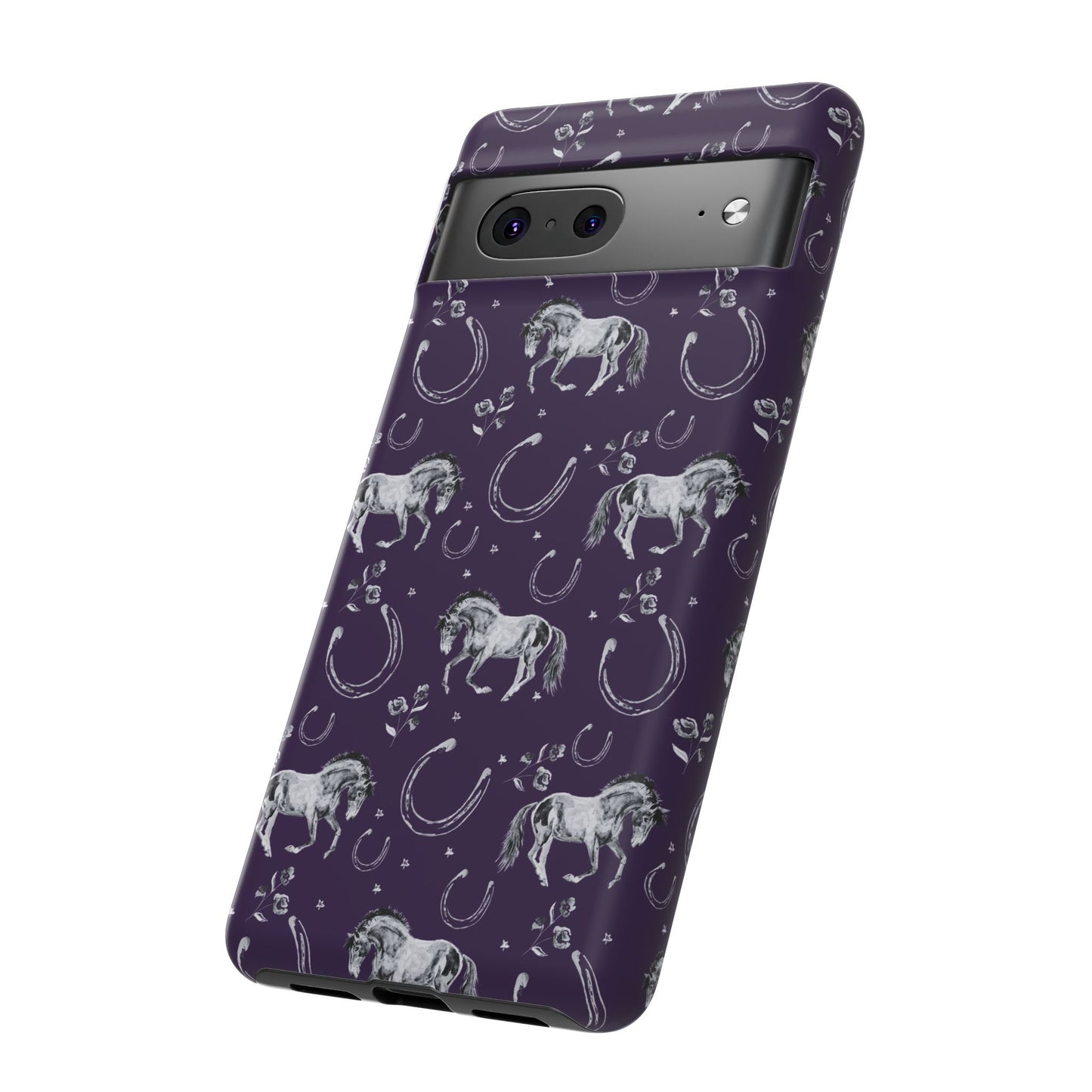 Lucky Mustang in Dark Purple Tough Phone Case