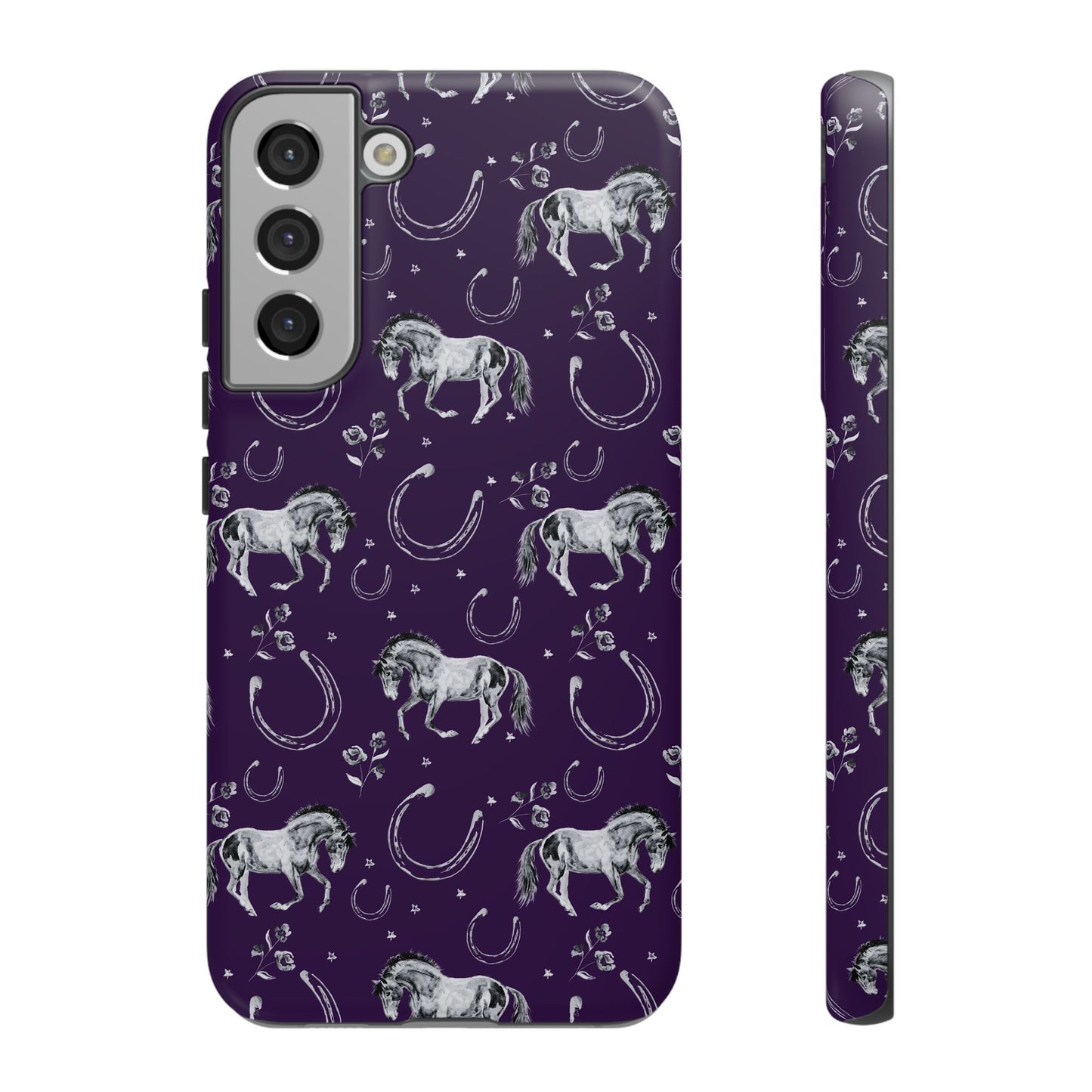 Lucky Mustang in Dark Purple Tough Phone Case