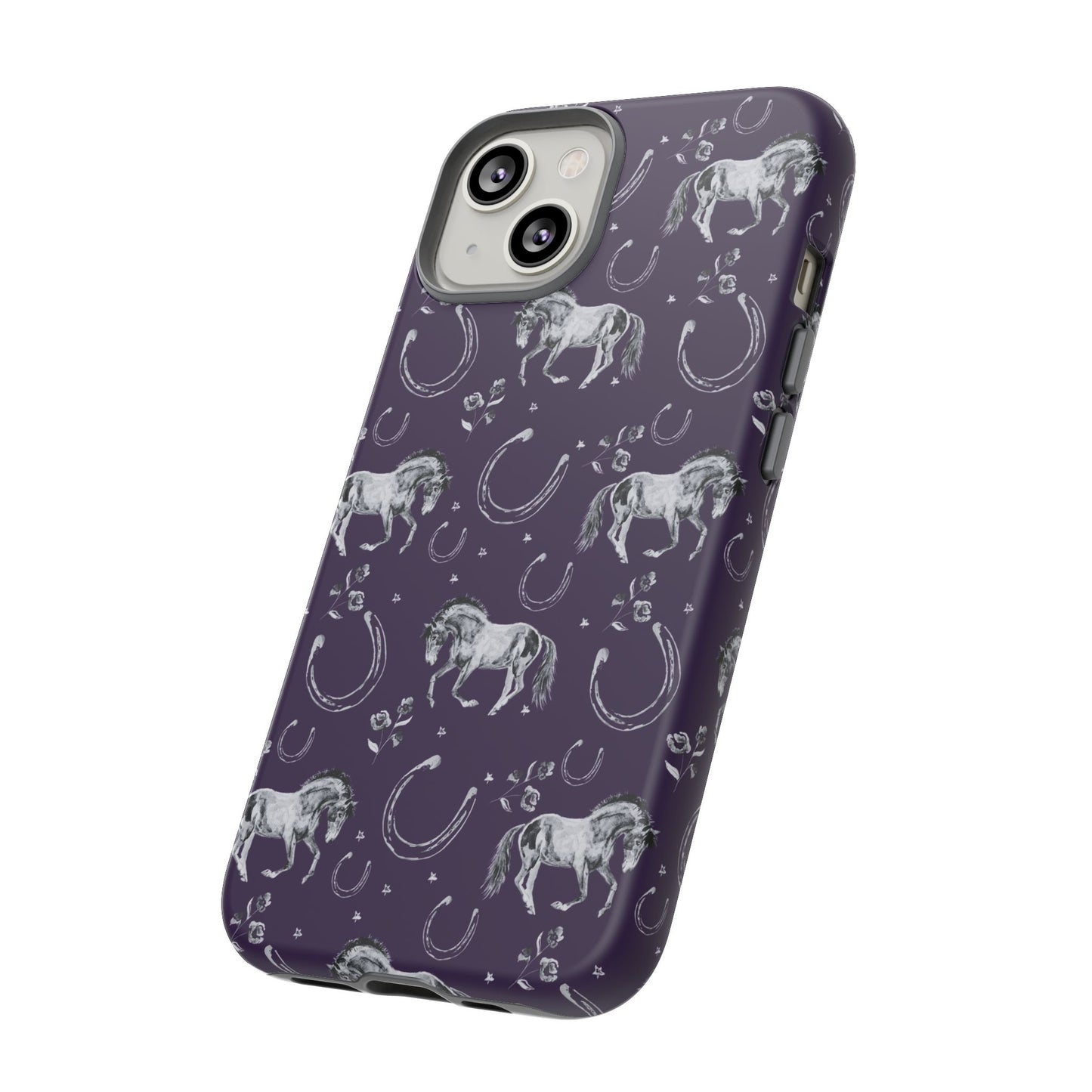 Lucky Mustang in Dark Purple Tough Phone Case