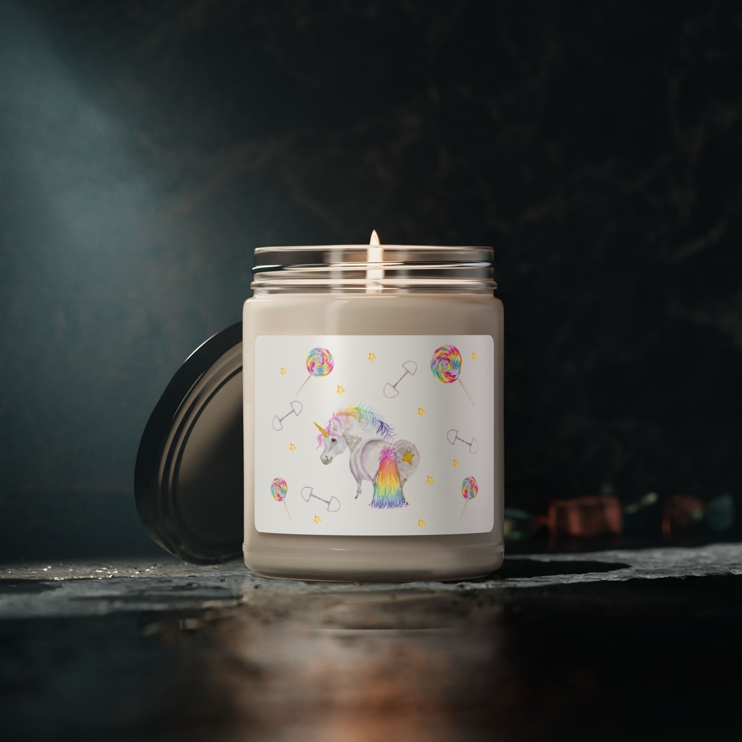 Adorable Little Unicorn Scented Soy Candle, 9oz