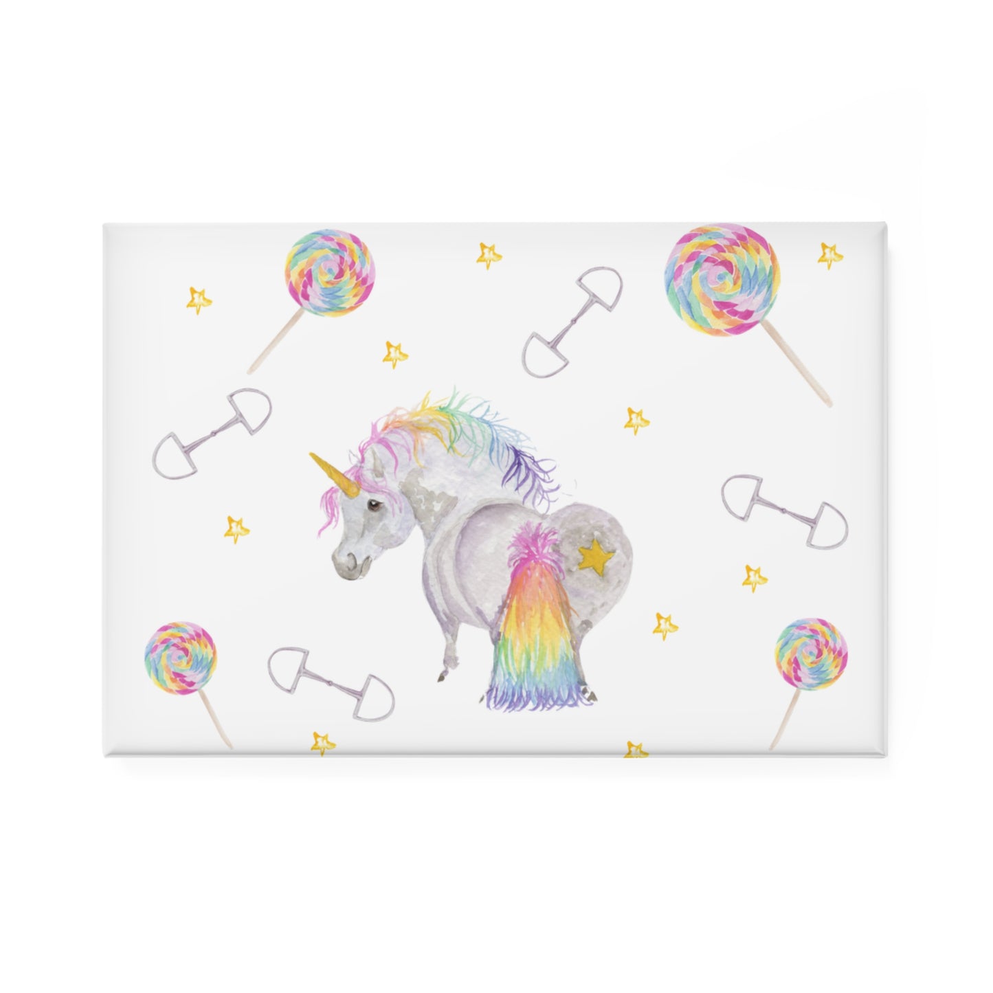 Adorable Unicorn Button Magnets