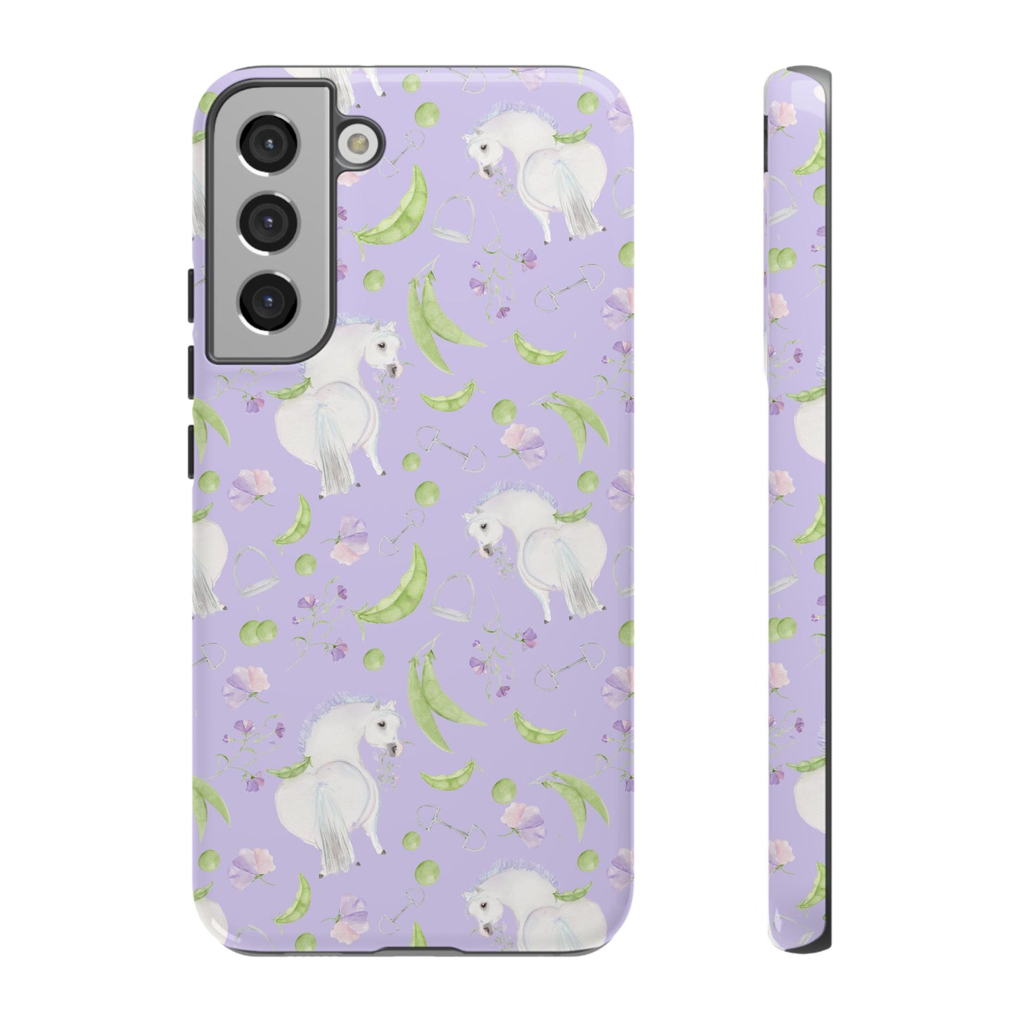 Adorable Pea Pod Lavendar   Tough Phone Cases