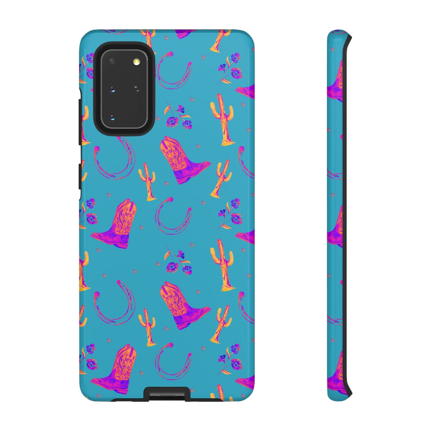 Lucky Boots in Teal Tough Phone Case