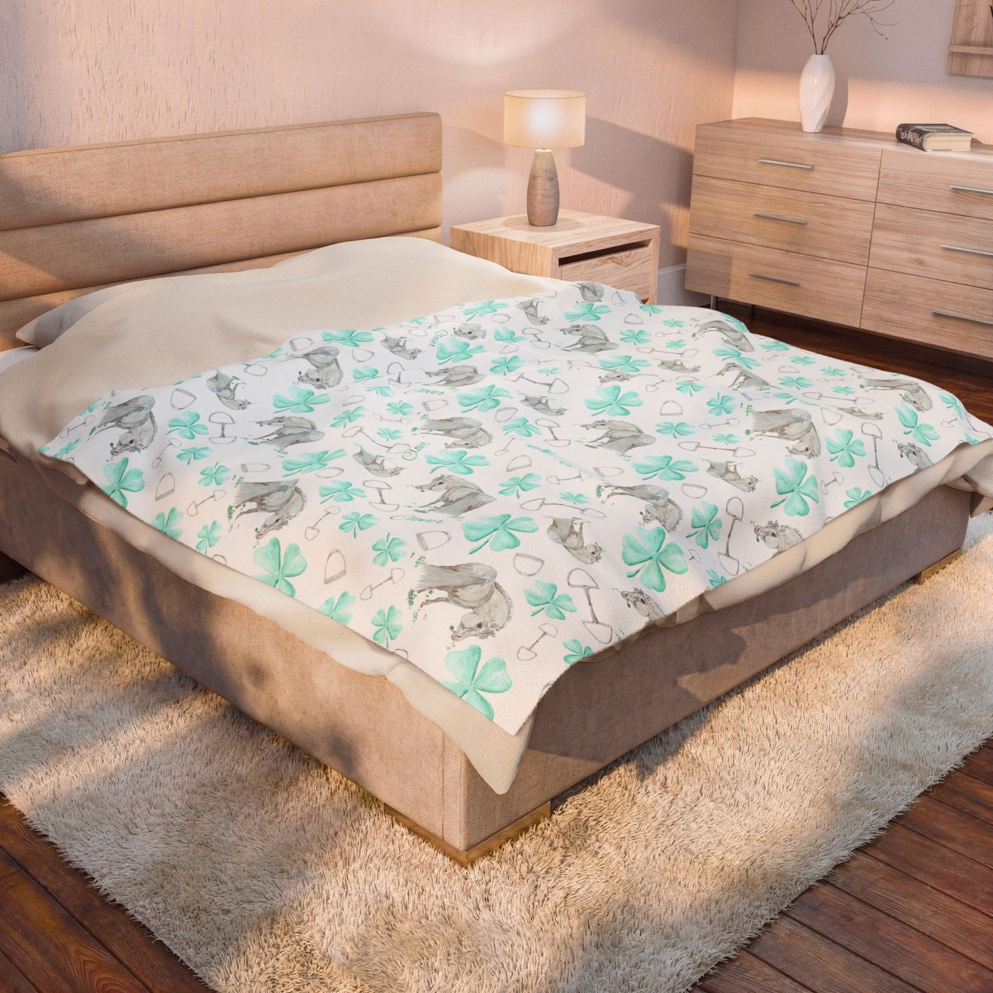 Plush Blanket Adorable Little Clover