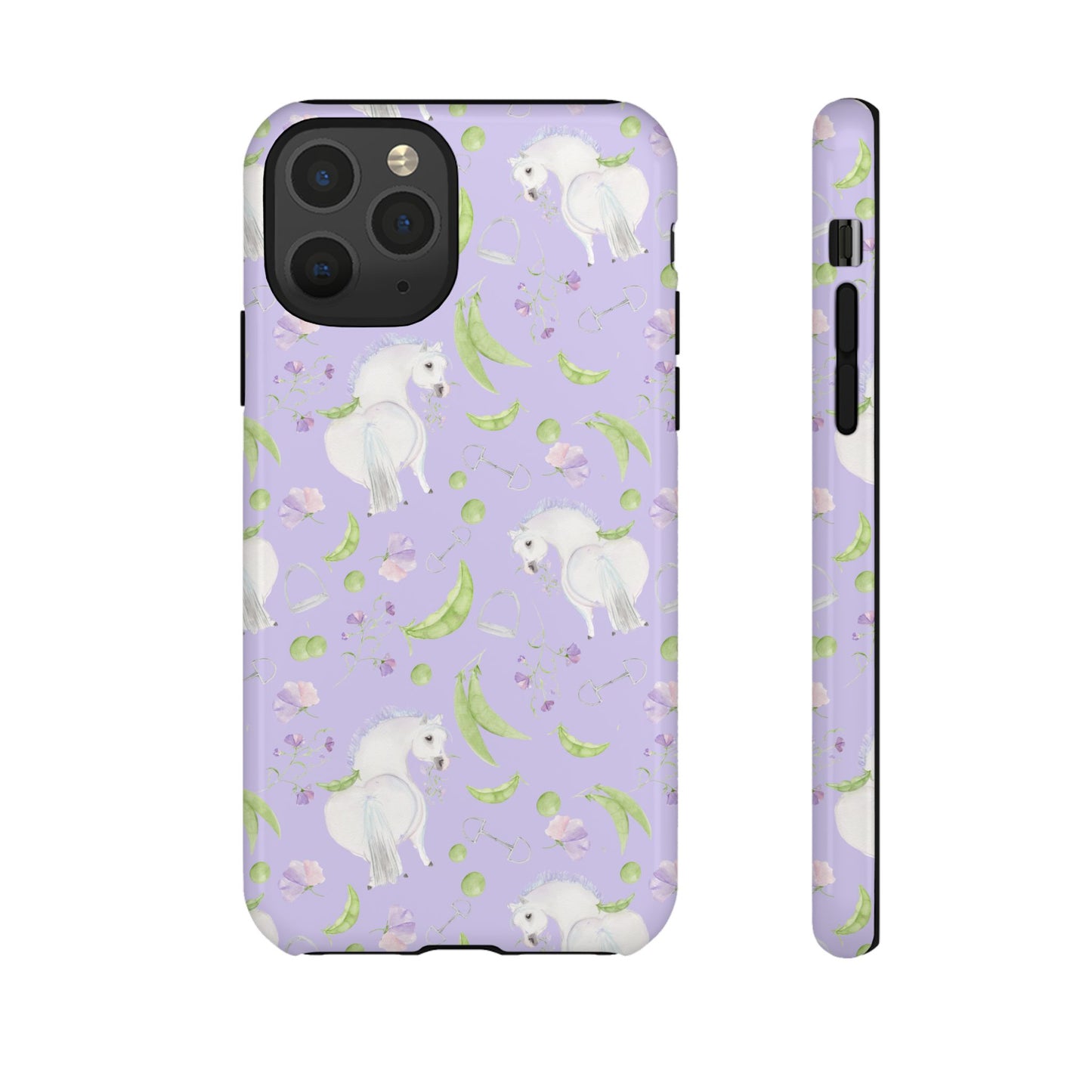 Adorable Pea Pod Lavendar   Tough Phone Cases