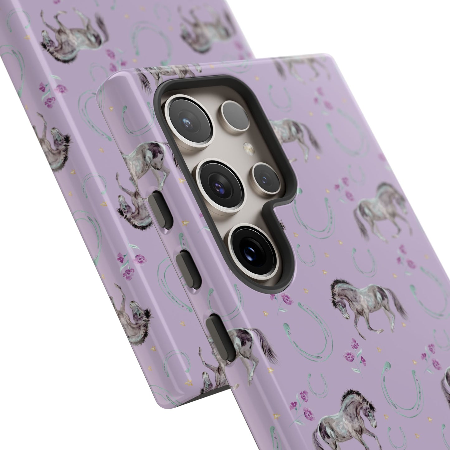 Lucky Mustangs in Lavender Tough Phone Case