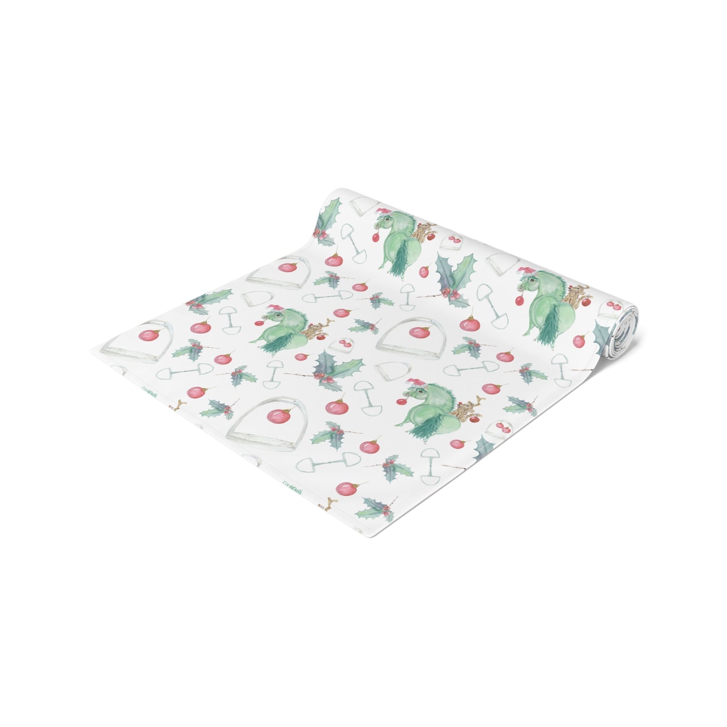 Adorable little Grinchy pony  Table Runner (Cotton)