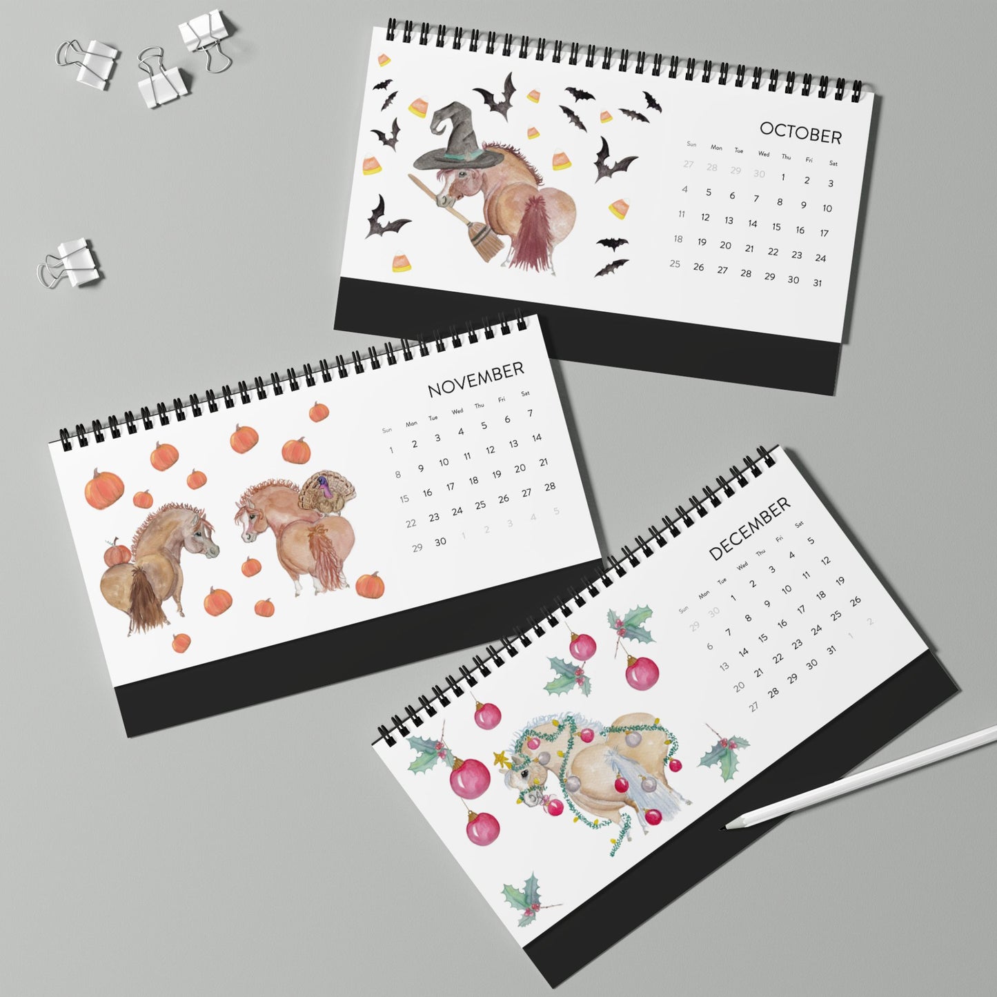 2026  Desktop Calendar — "Have an Adorable Year" Monthly Grid Calendar