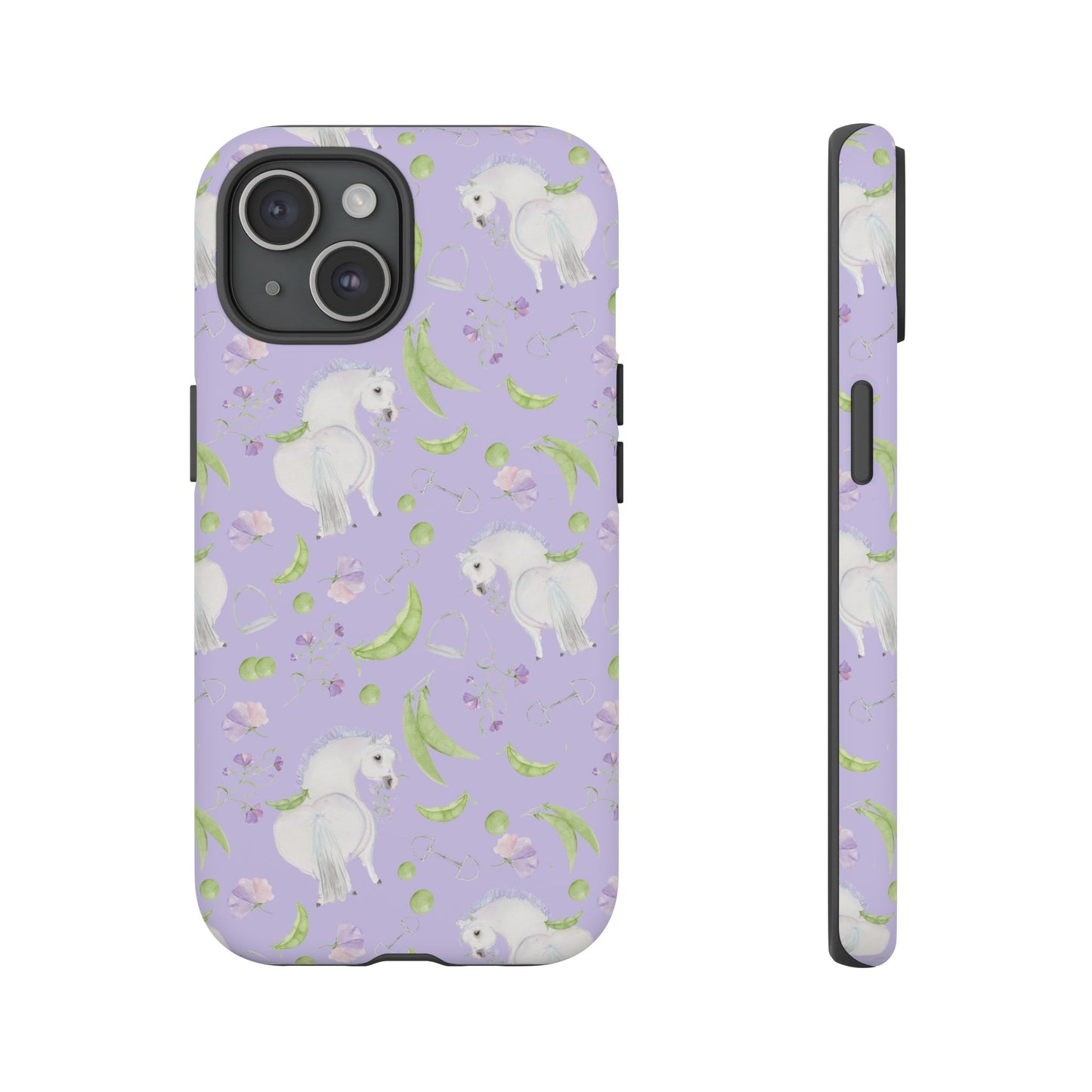 Adorable Pea Pod Lavendar   Tough Phone Cases