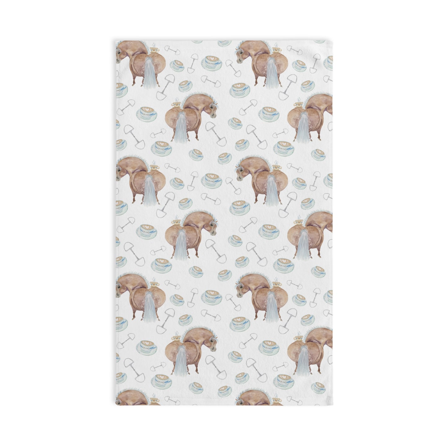 Adorable Ponies Cup of Love Hand Towel