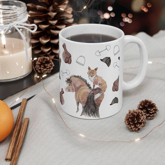 Adorable fox pony Watercolor-  Mug