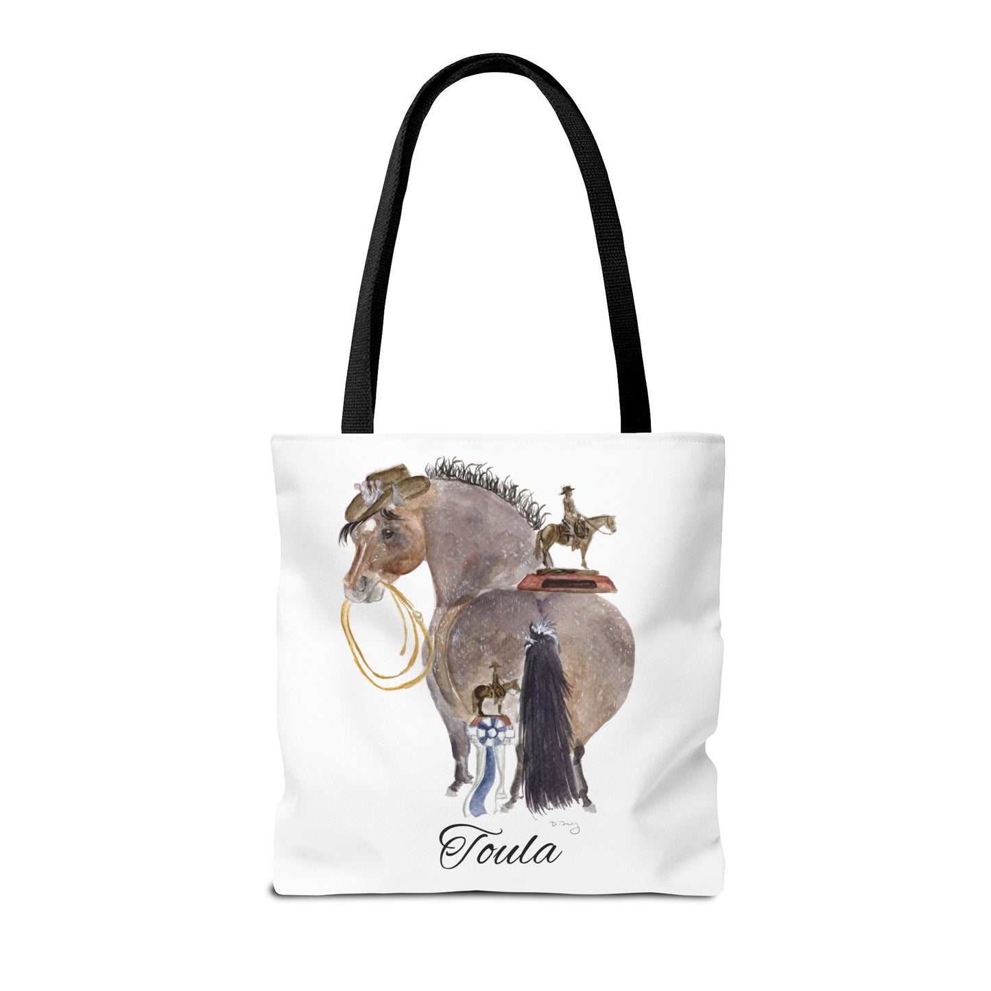 Adorable little Toula Tote Bag - Whimsical Equestrian Design