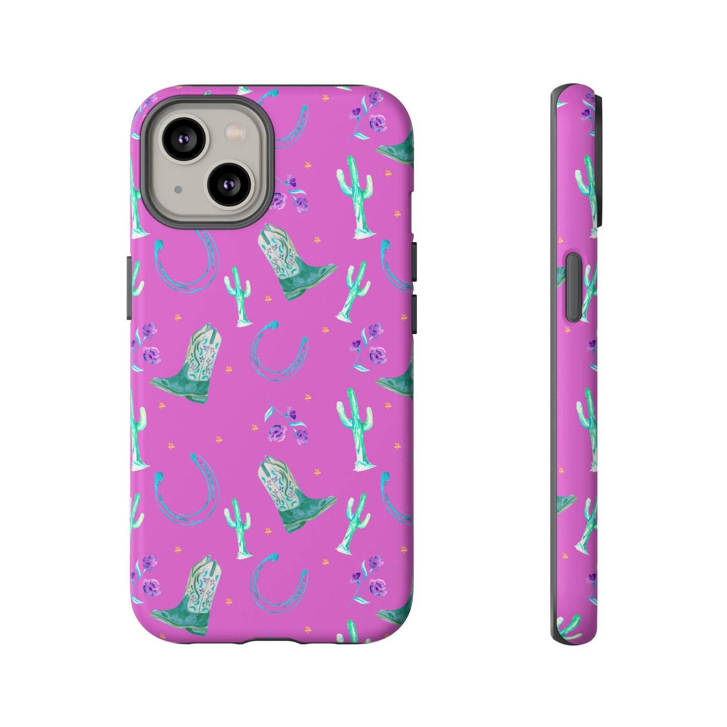 Lucky Boots in Pink Tough Phone Case