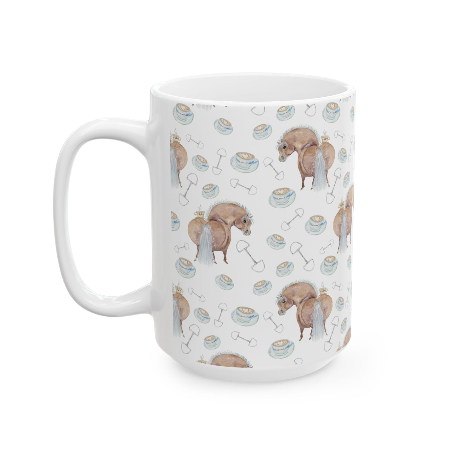 Adorable Pony Cup of love - Ceramic Mug, (11oz, 15oz)