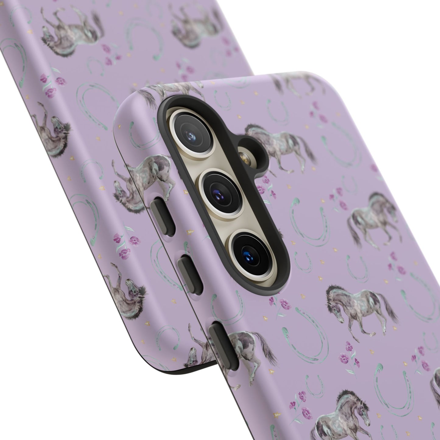 Lucky Mustangs in Lavender Tough Phone Case