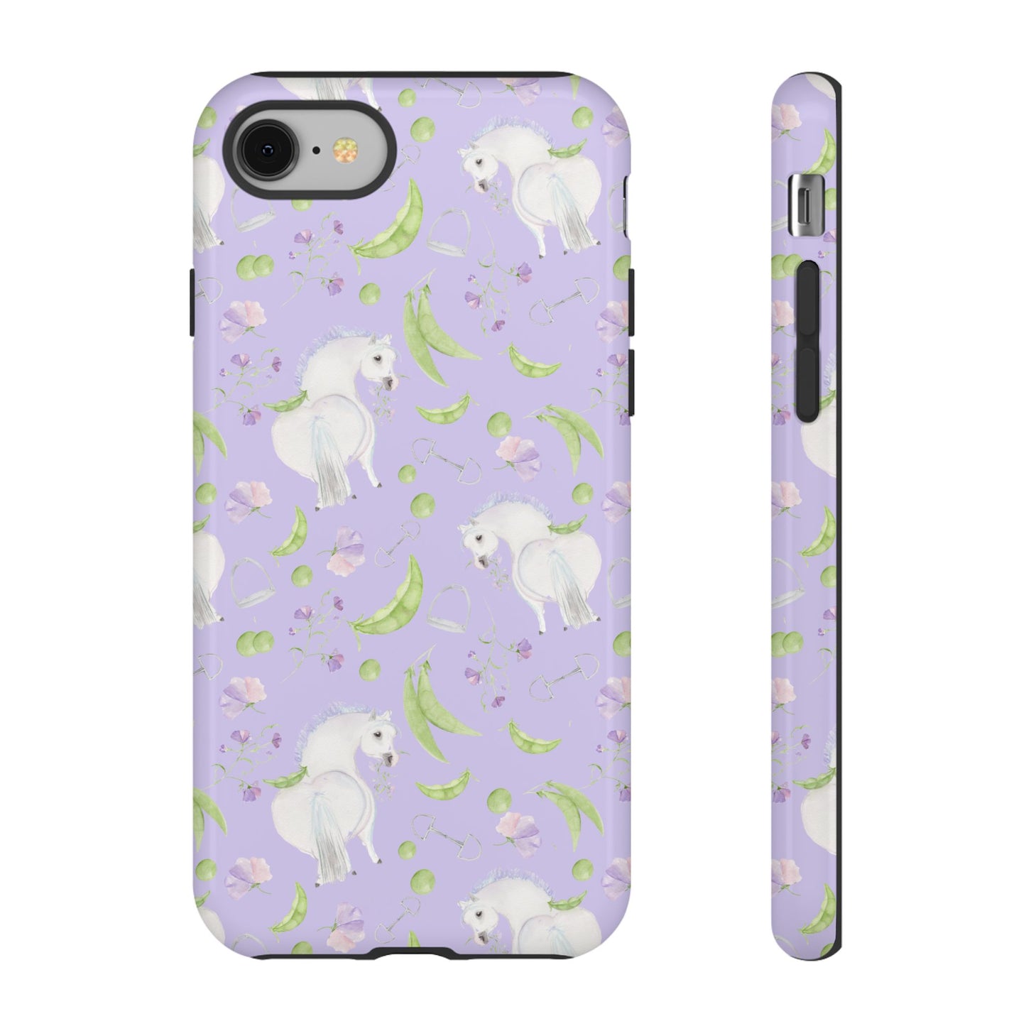 Adorable Pea Pod Lavendar   Tough Phone Cases