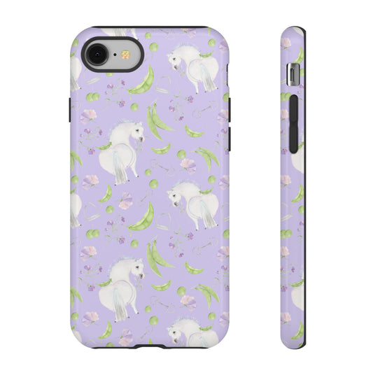Adorable Pea Pod Lavendar   Tough Phone Cases