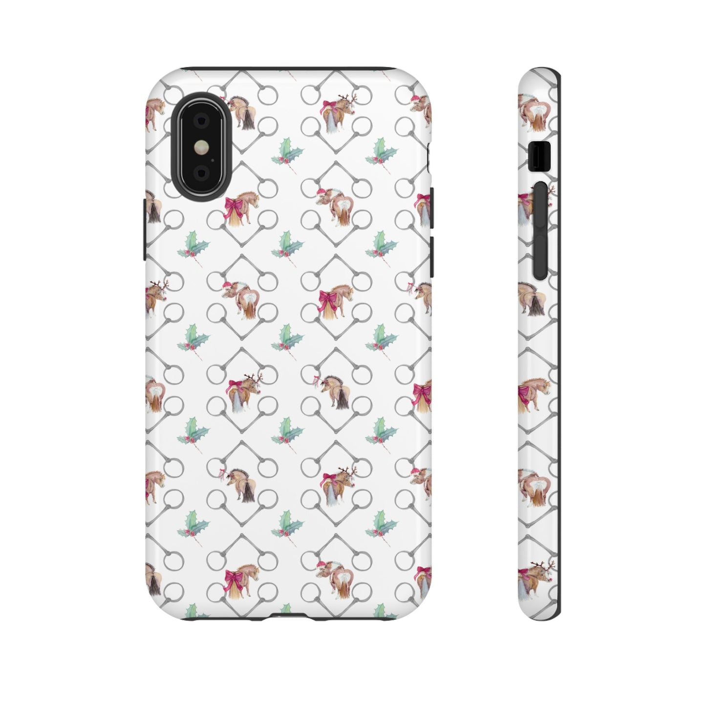 Adorable Ponies and holly Tough Phone Cases