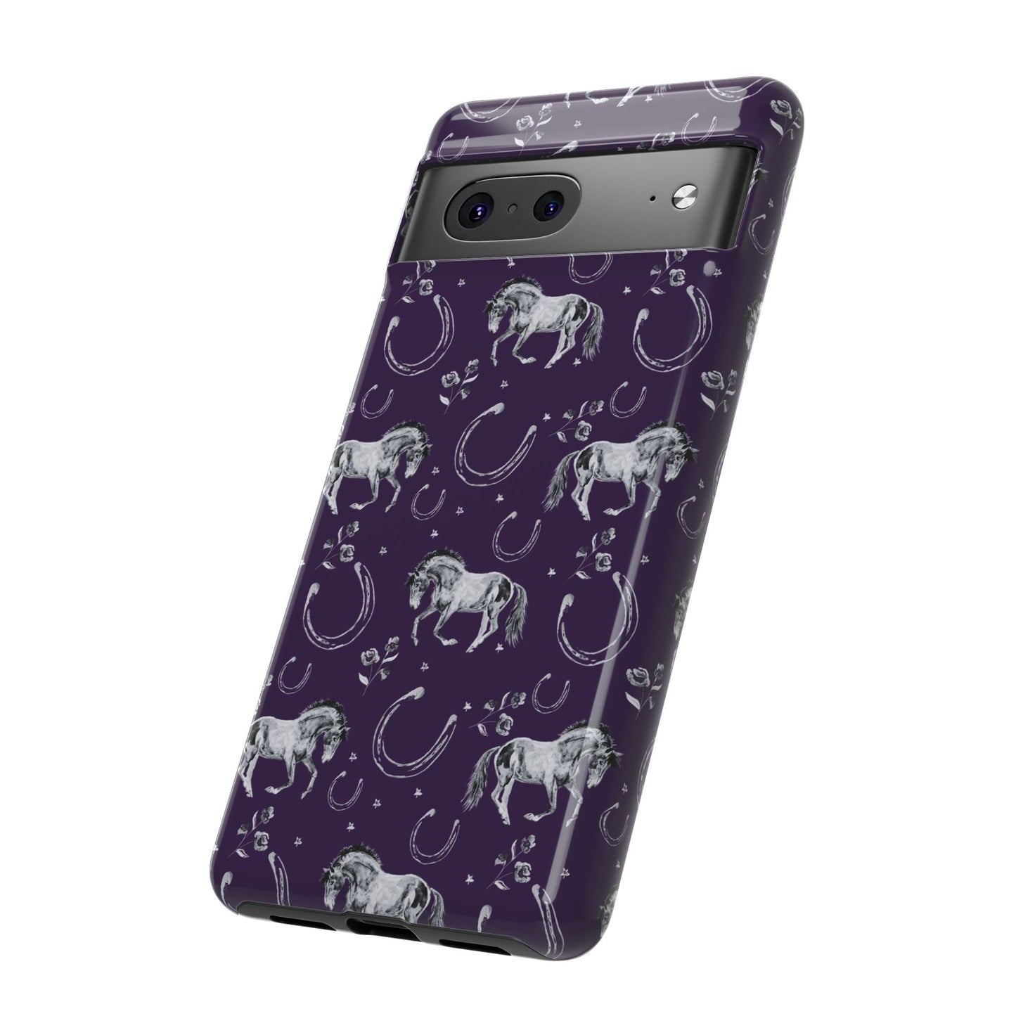 Lucky Mustang in Dark Purple Tough Phone Case