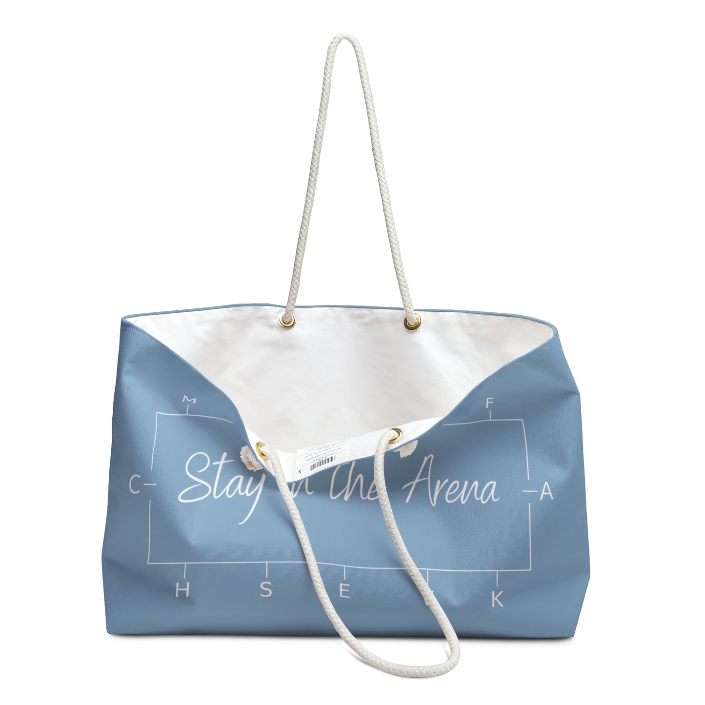Stay in the Arena Weekender Bag- dusty blue