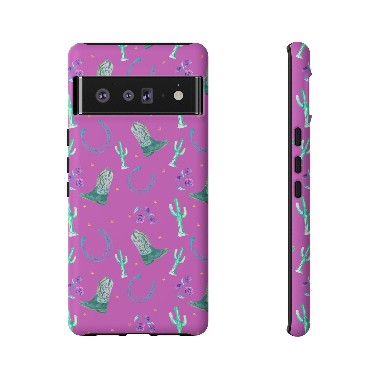 Lucky Boots in Pink Tough Phone Case