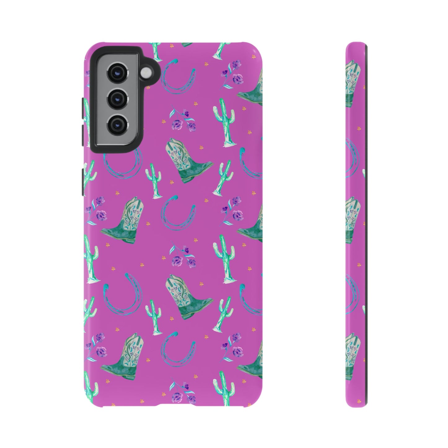 Lucky Boots in Pink Tough Phone Case