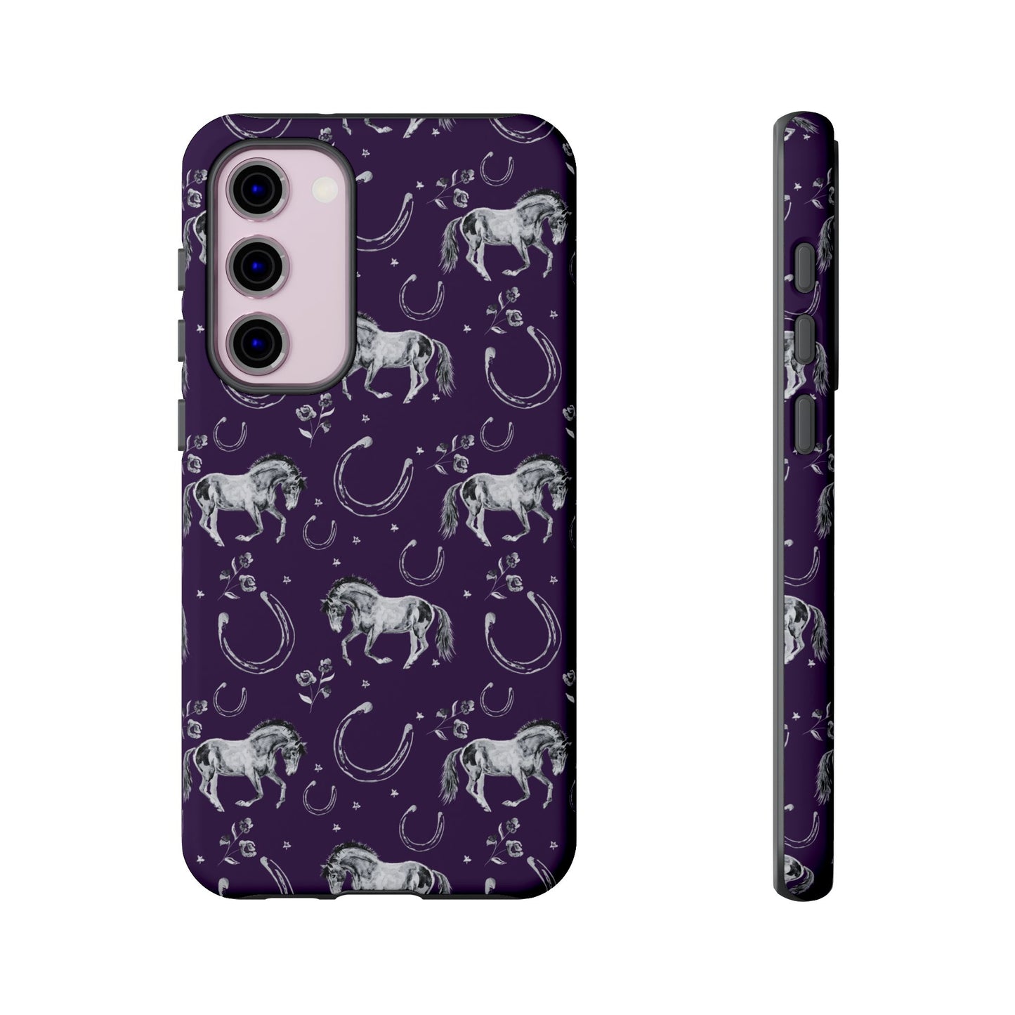 Lucky Mustang in Dark Purple Tough Phone Case