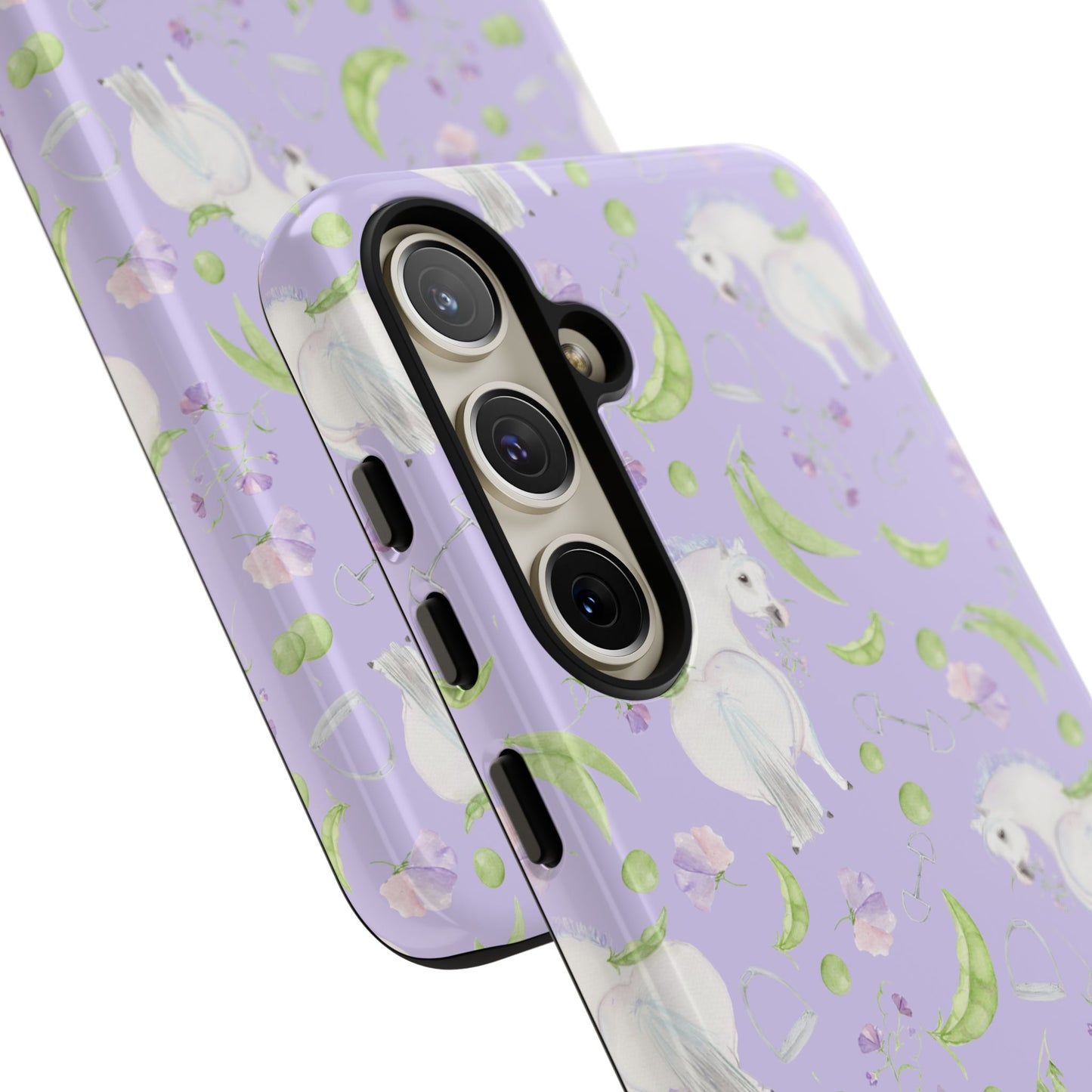 Adorable Pea Pod Lavendar   Tough Phone Cases