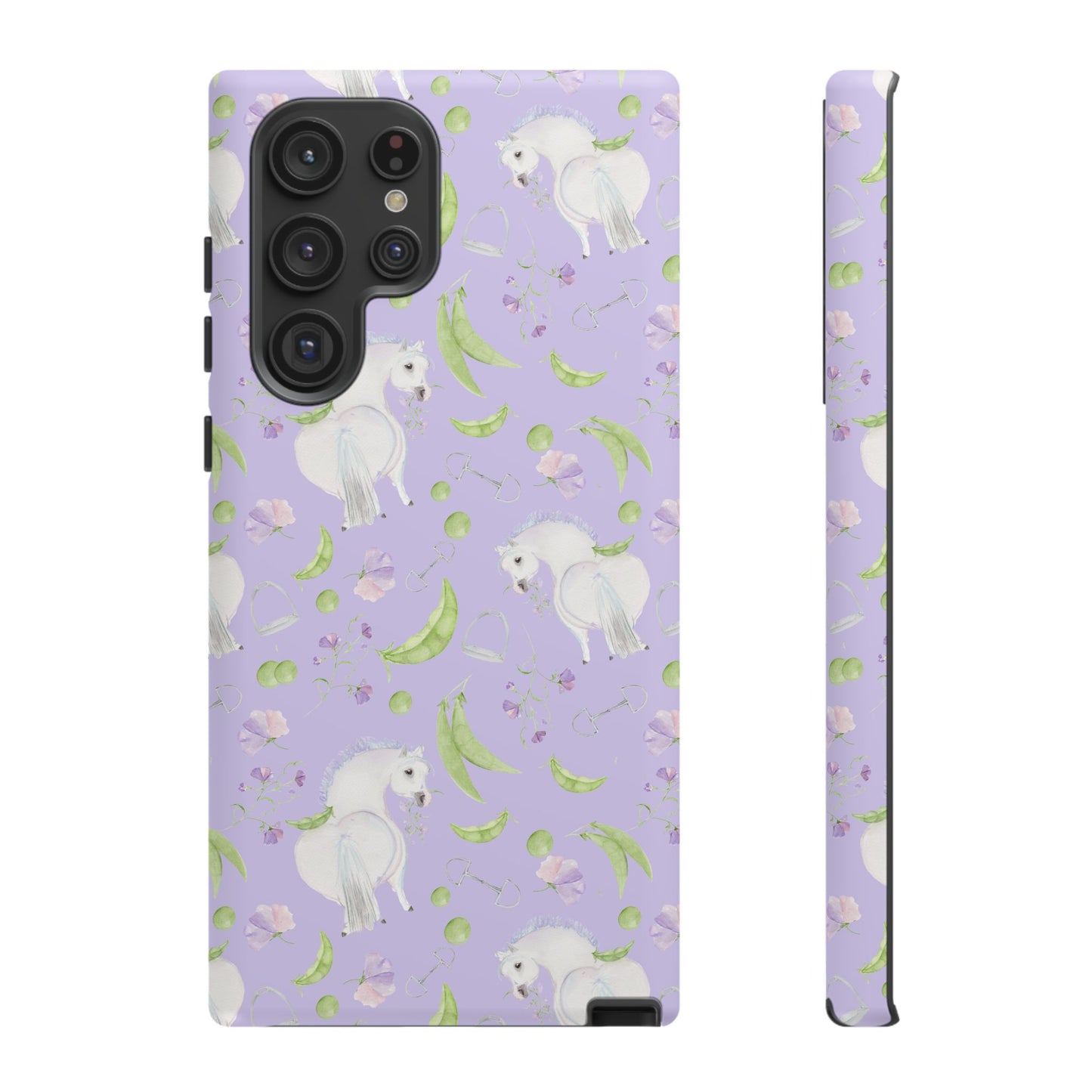 Adorable Pea Pod Lavendar   Tough Phone Cases