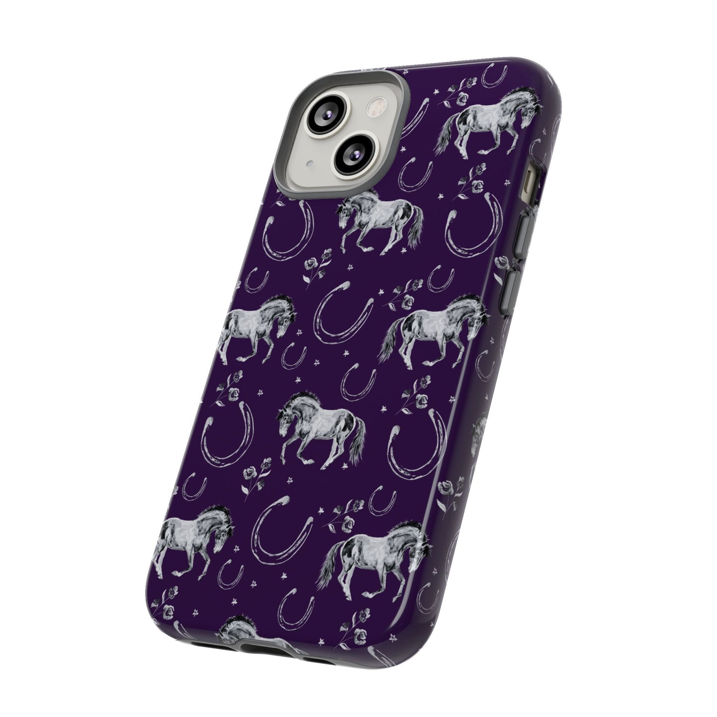 Lucky Mustang in Dark Purple Tough Phone Case