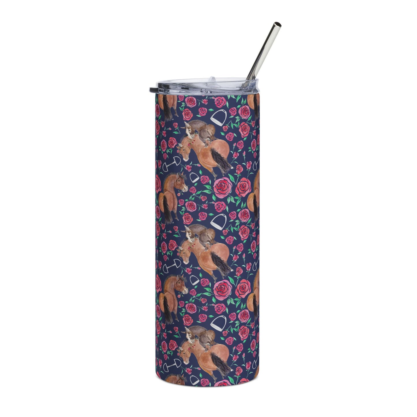 20oz Stainless Tumbler — Adorable Little Rose and Rico