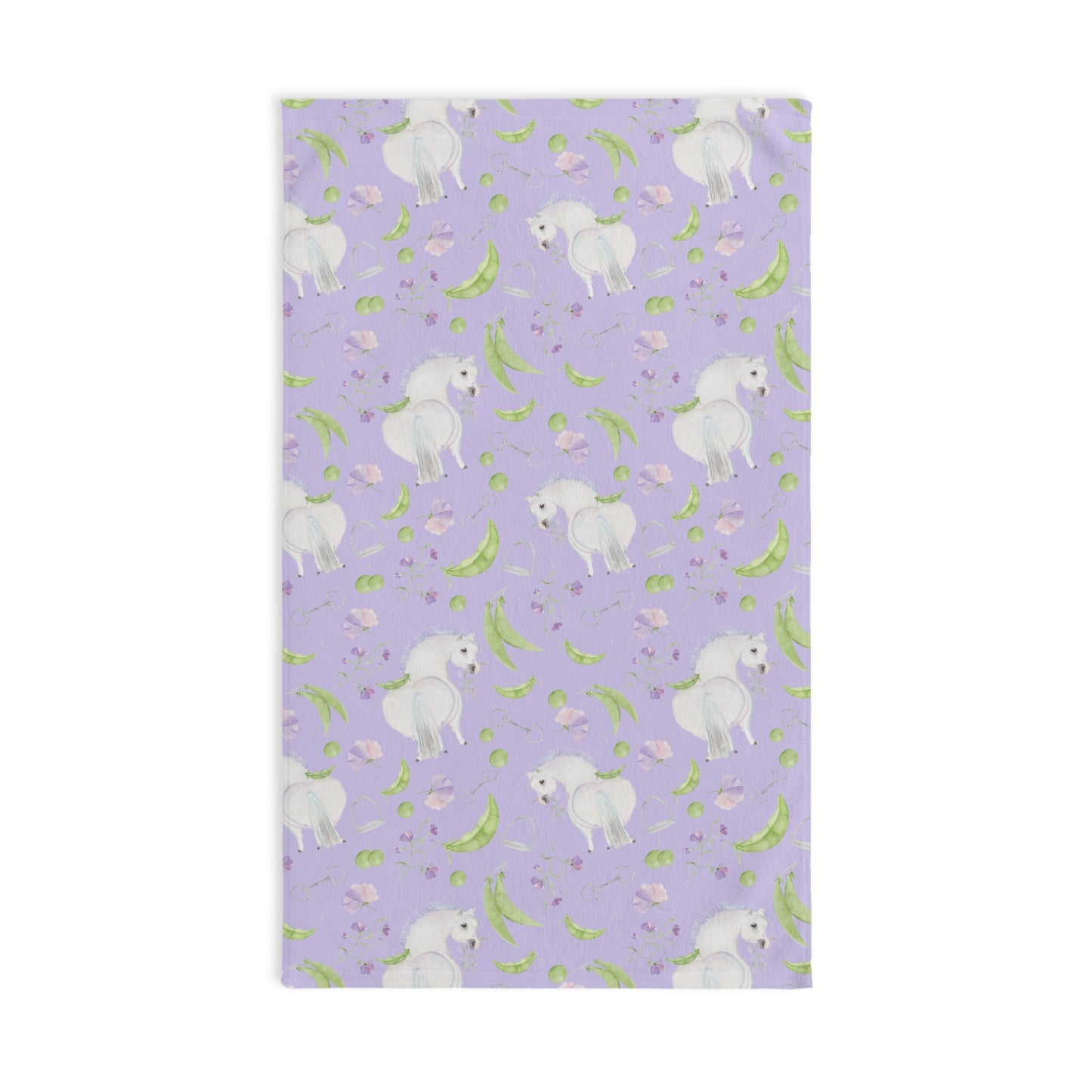 Adorable Little Pea Pod lavendar Hand Towel — Cute  Kitchen Towel