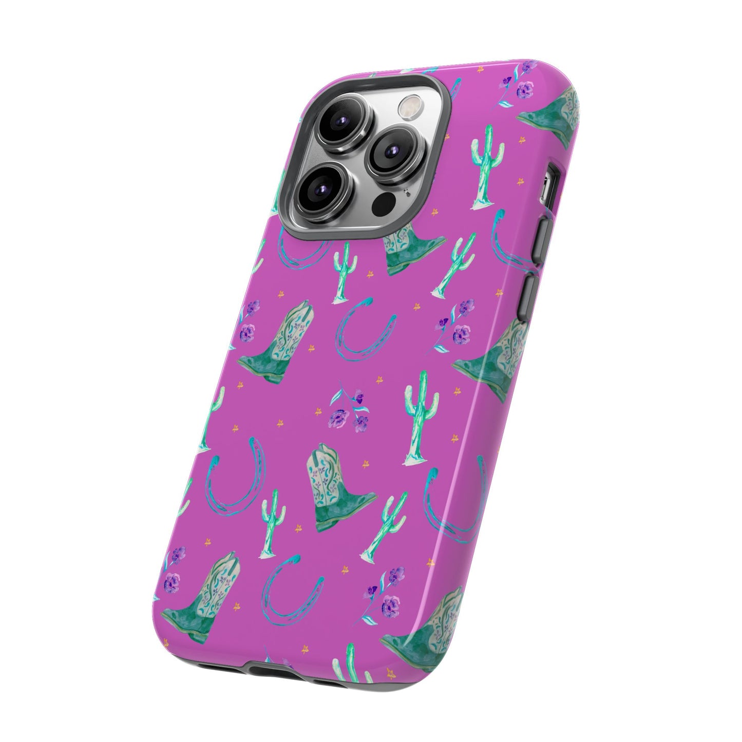 Lucky Boots in Pink Tough Phone Case