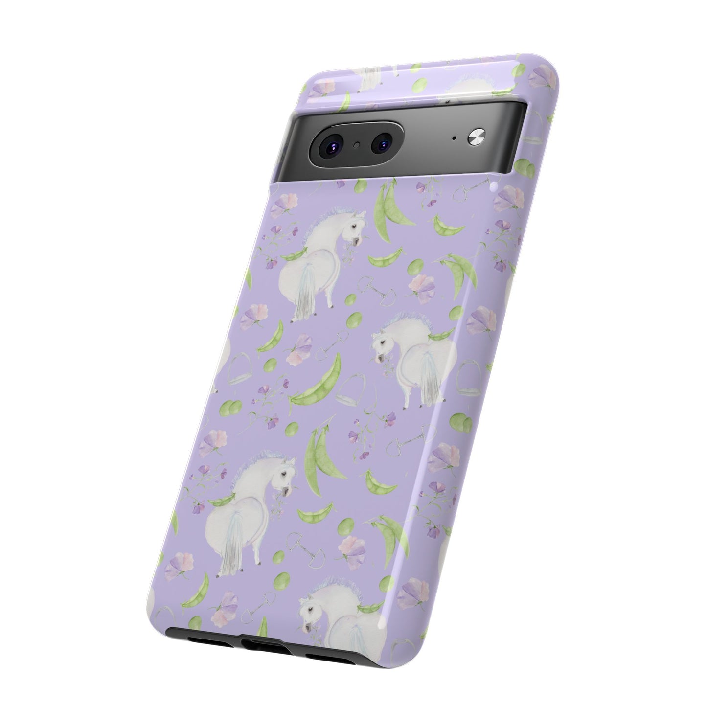 Adorable Pea Pod Lavendar   Tough Phone Cases
