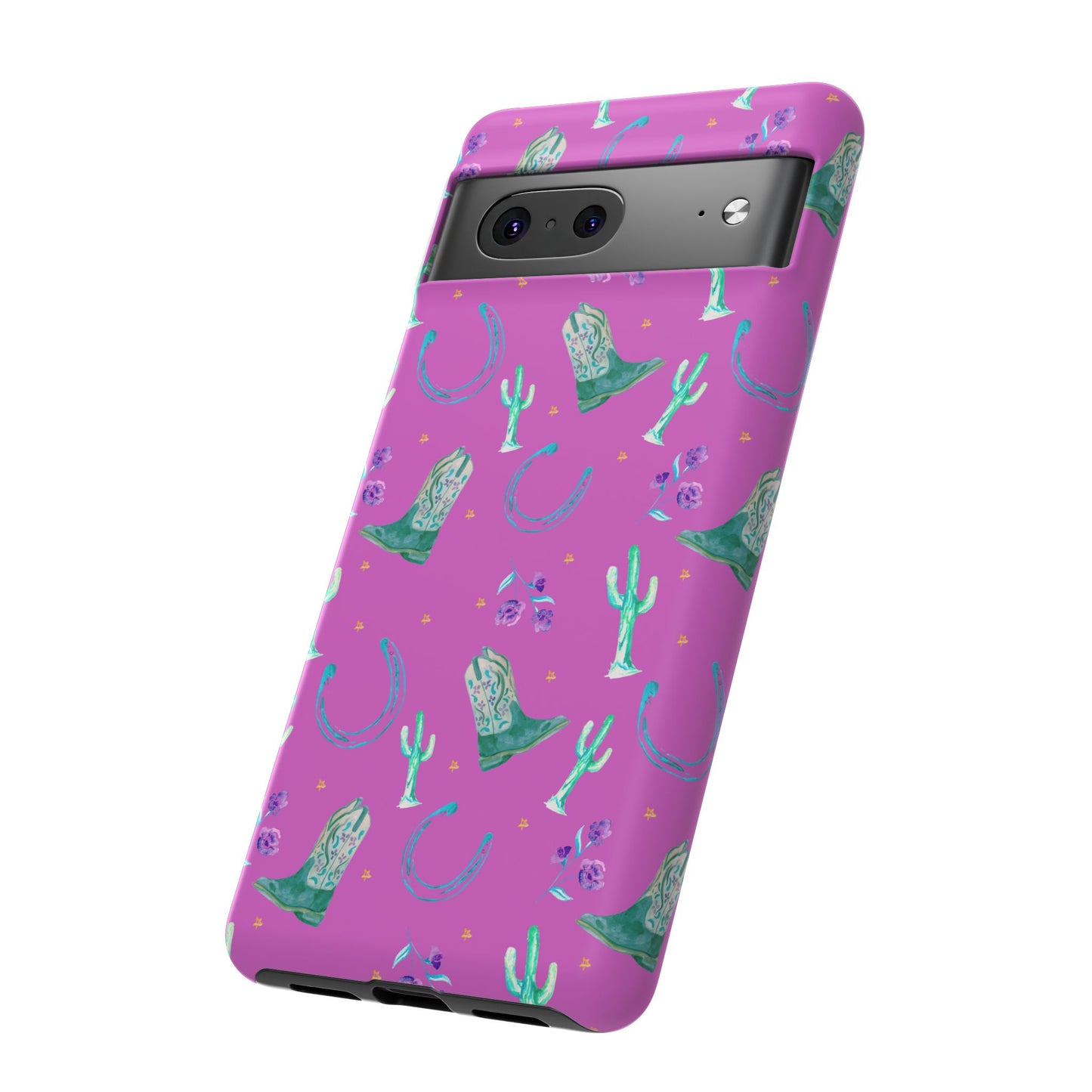 Lucky Boots in Pink Tough Phone Case