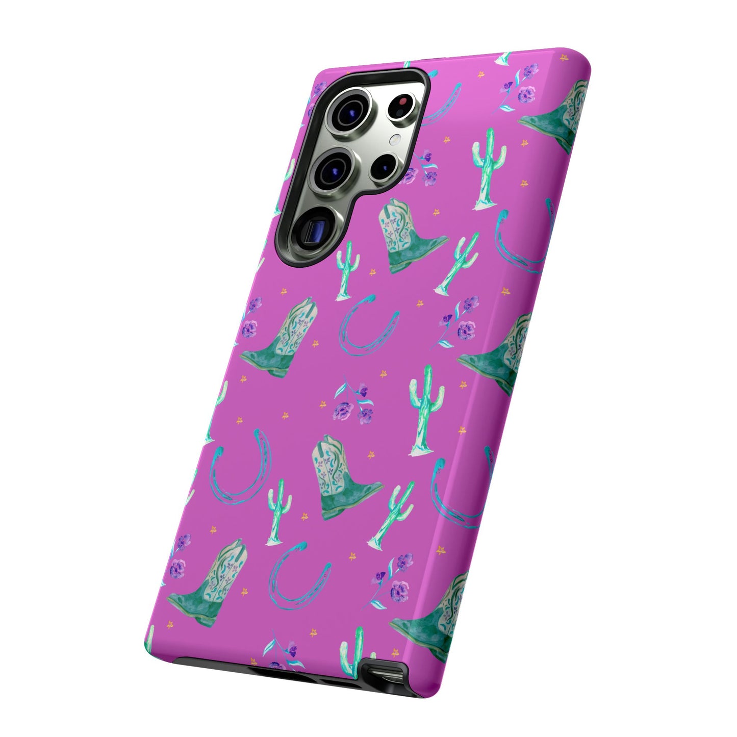 Lucky Boots in Pink Tough Phone Case