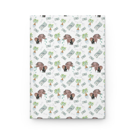 Journal Matte - Adorable Money Bags Pony Print Hardcover