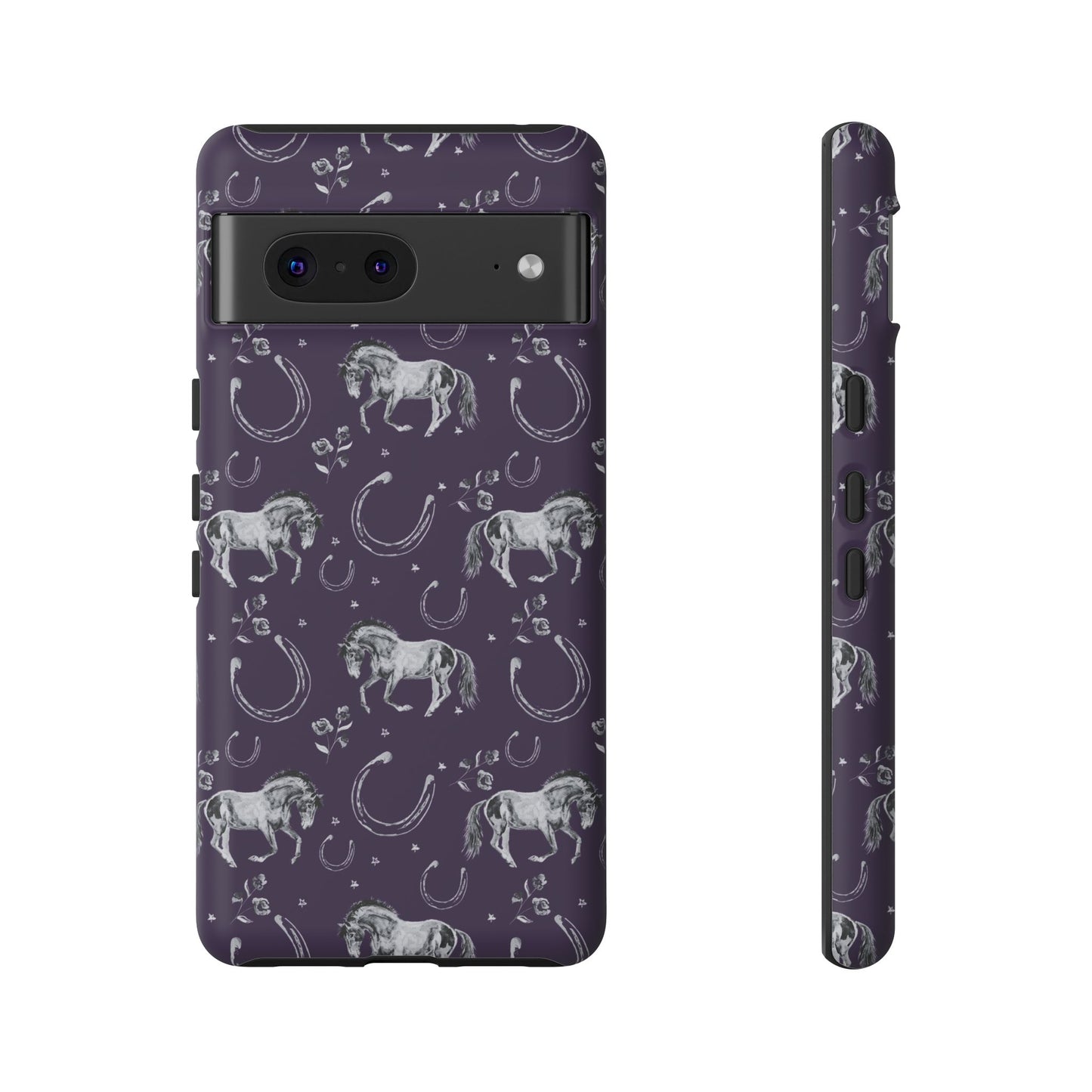 Lucky Mustang in Dark Purple Tough Phone Case